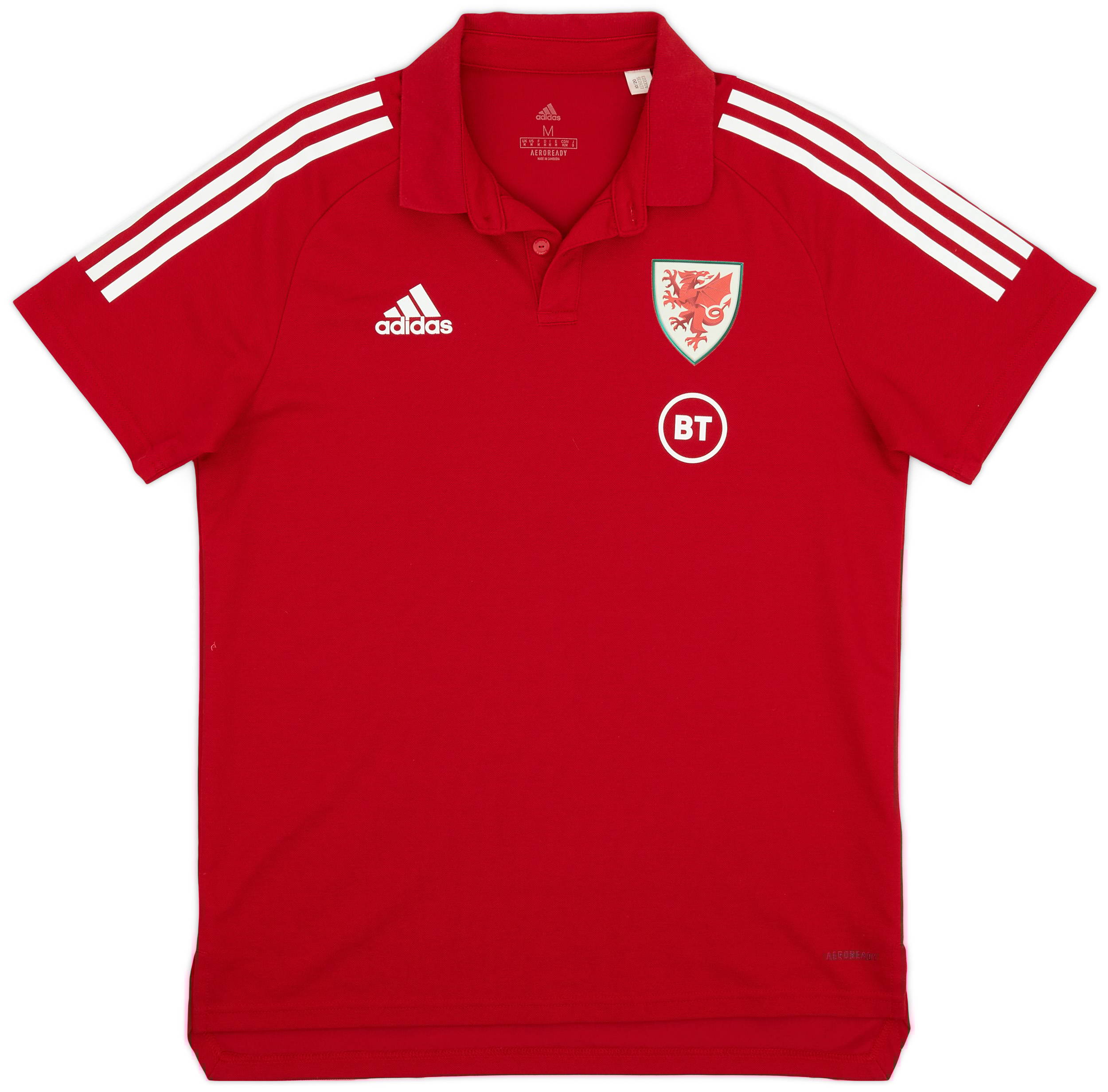 2020 21 Wales adidas Polo Shirt 9 10 M
