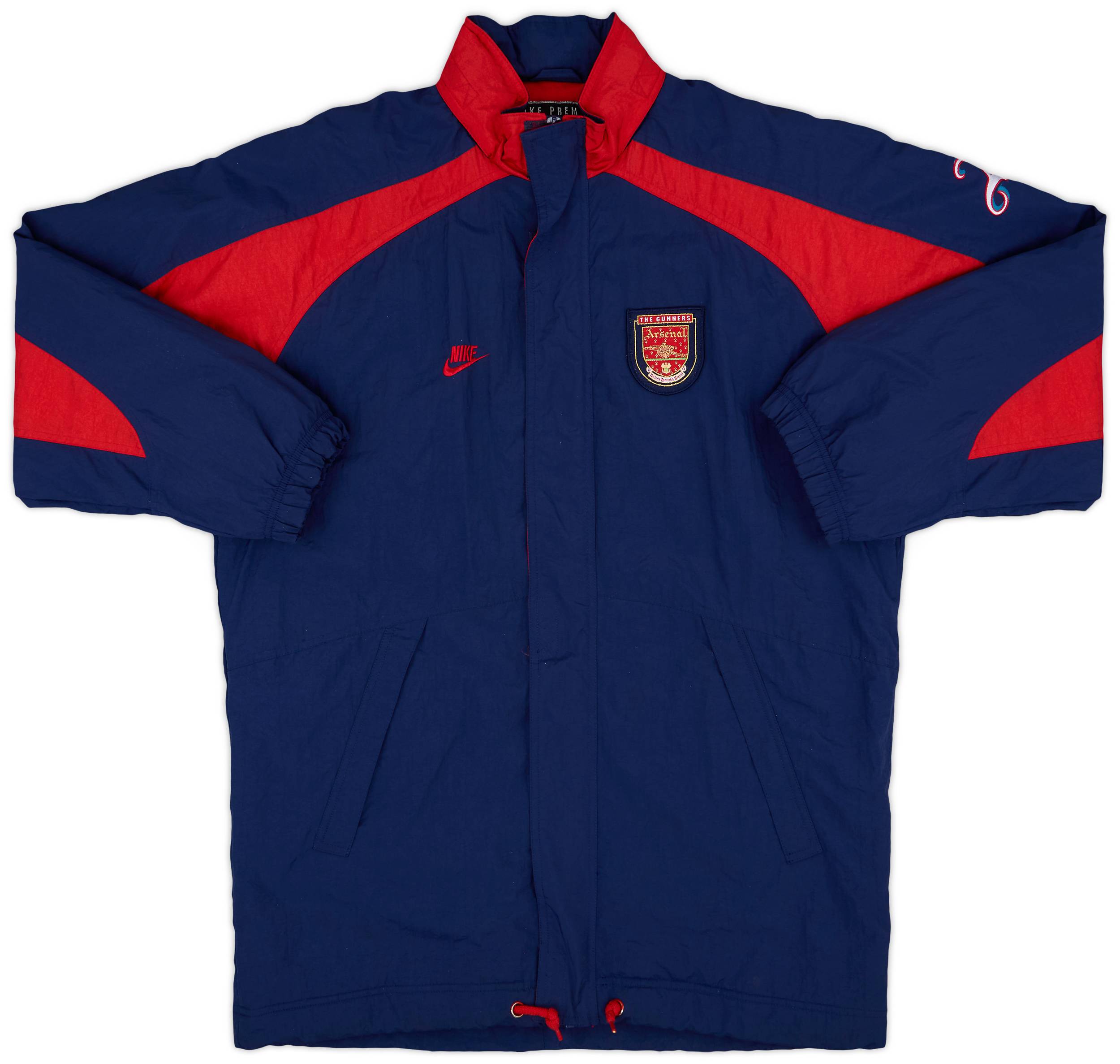 1996-98 Arsenal Nike Padded Bench Coat - 9/10 - (XL)