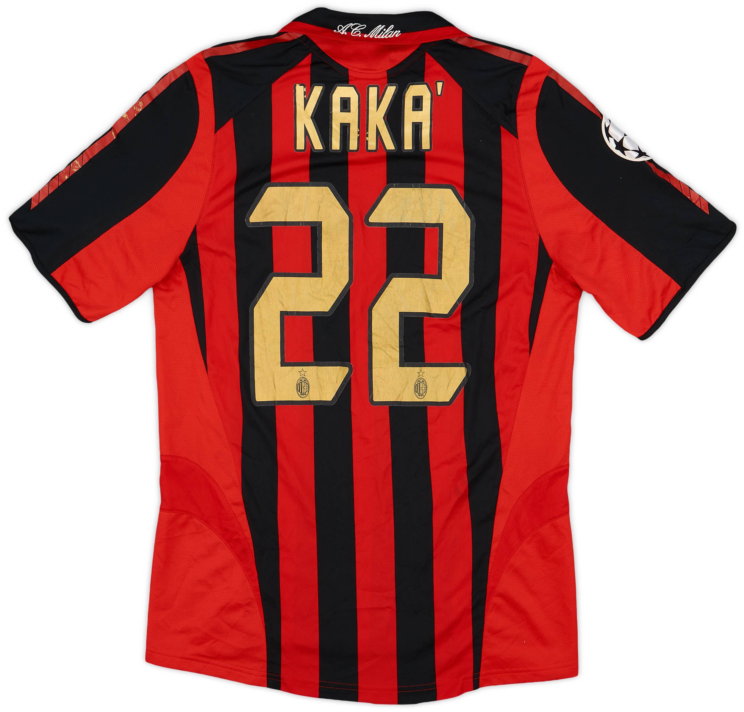 2005-06 AC Milan Home Shirt Kaka #22 - 6/10 - (S)