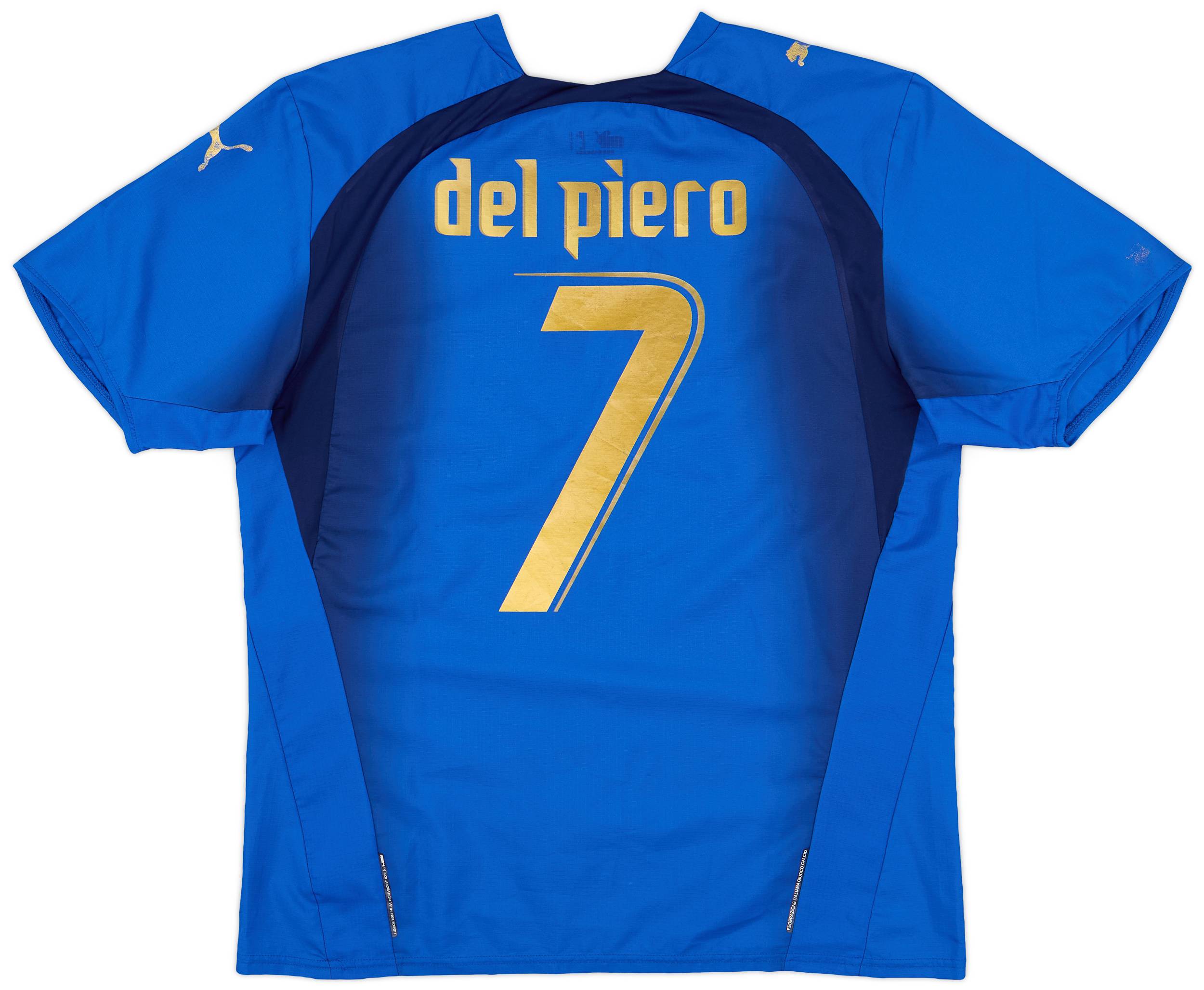 Puma イタリア代表 del piero 7 Italy 2004 - 2005 Away football Puma shirt #7 Del Piero size