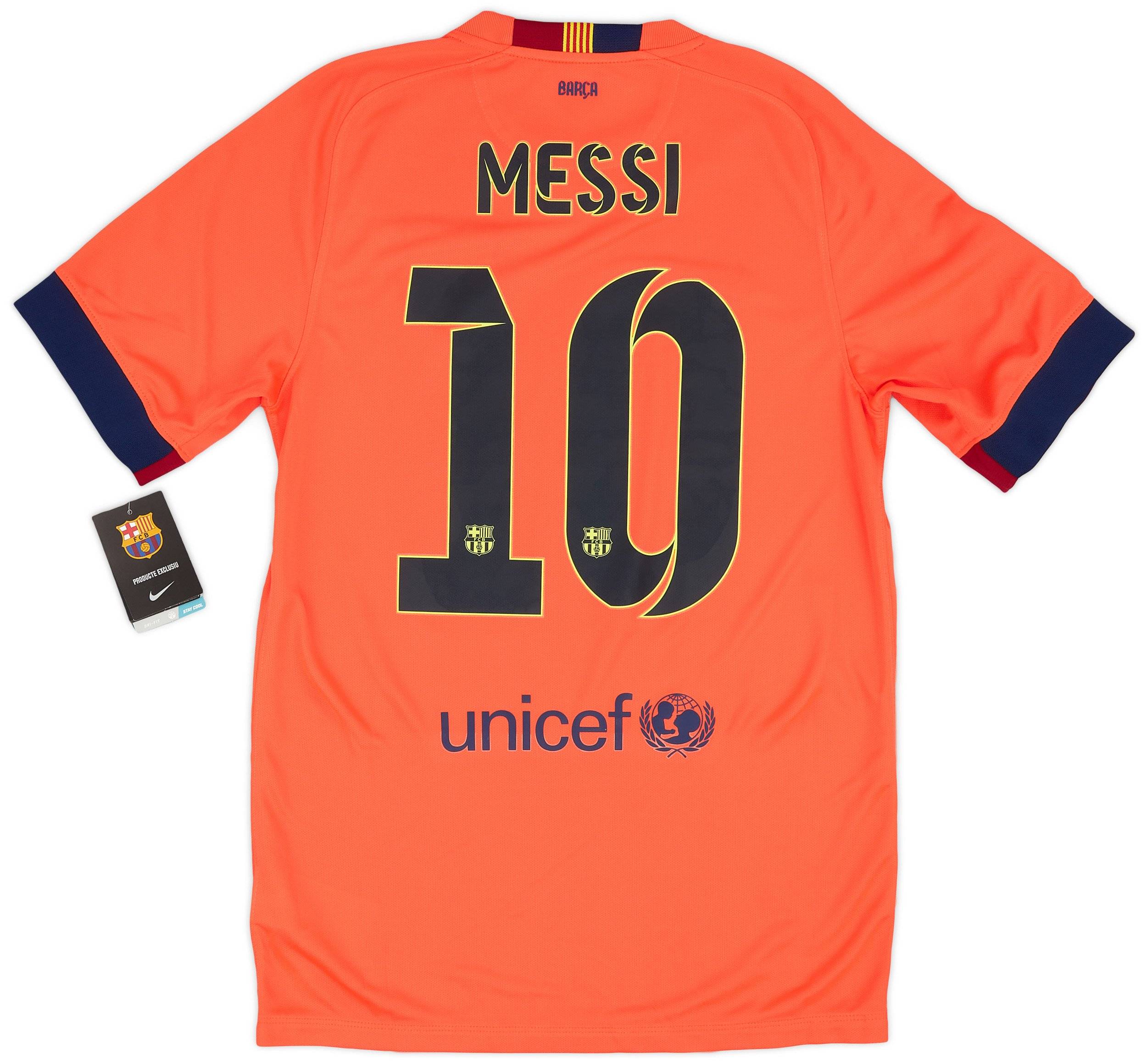 FC Barcelona 14-15 メッシ 10番 2014-15 Barcelona Away Shirt Messi #10