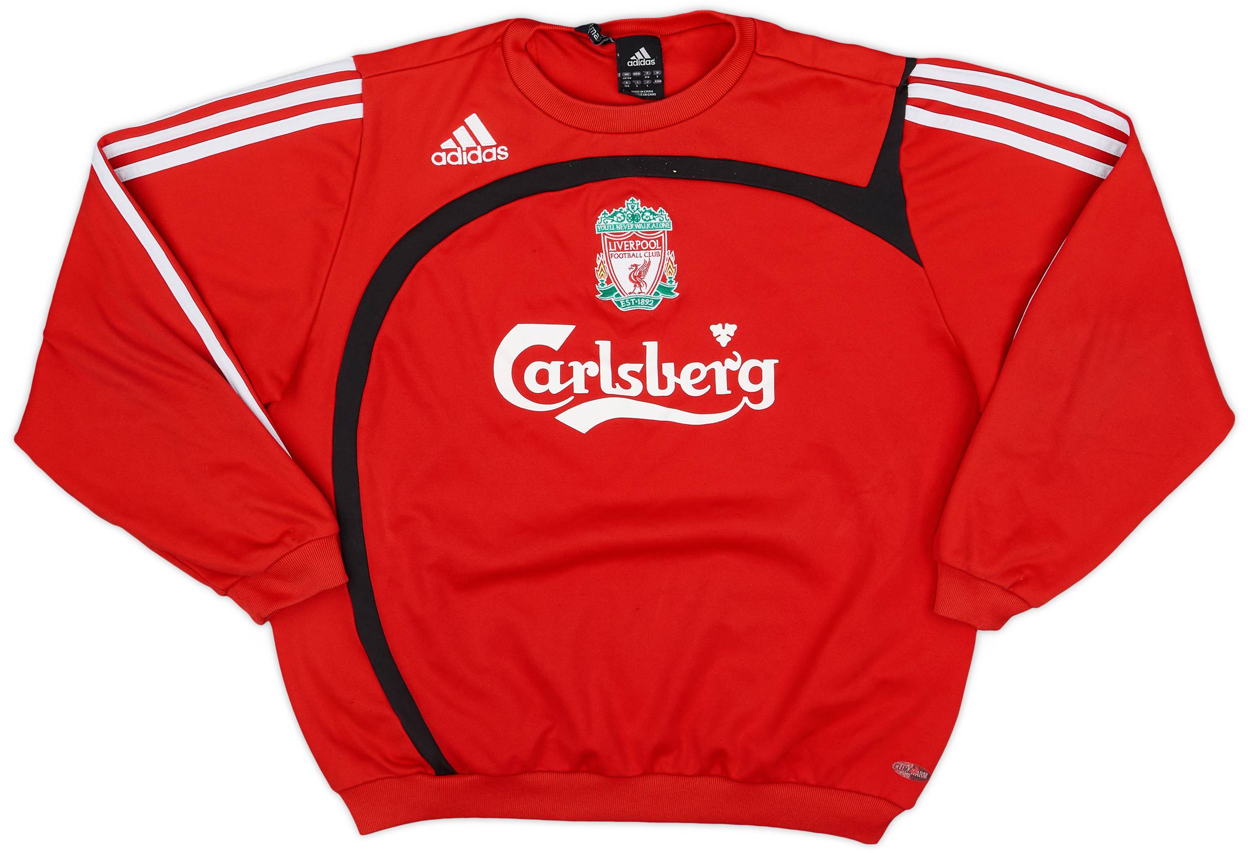 2007-08 Liverpool adidas Sweat Top - 8/10 - (M)