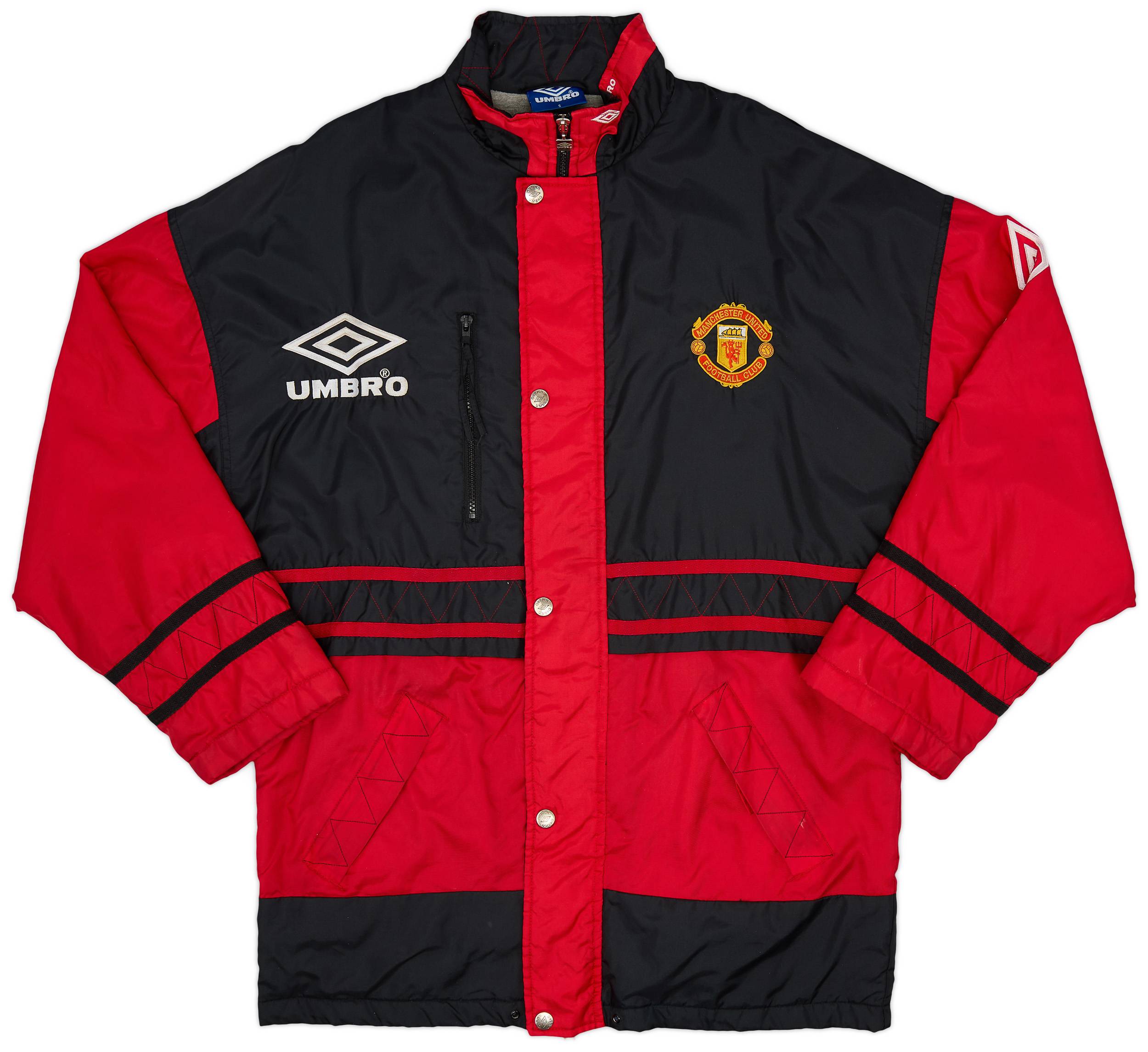 1996-97 Manchester United Umbro Padded Bench Coat - 9/10 - (S)