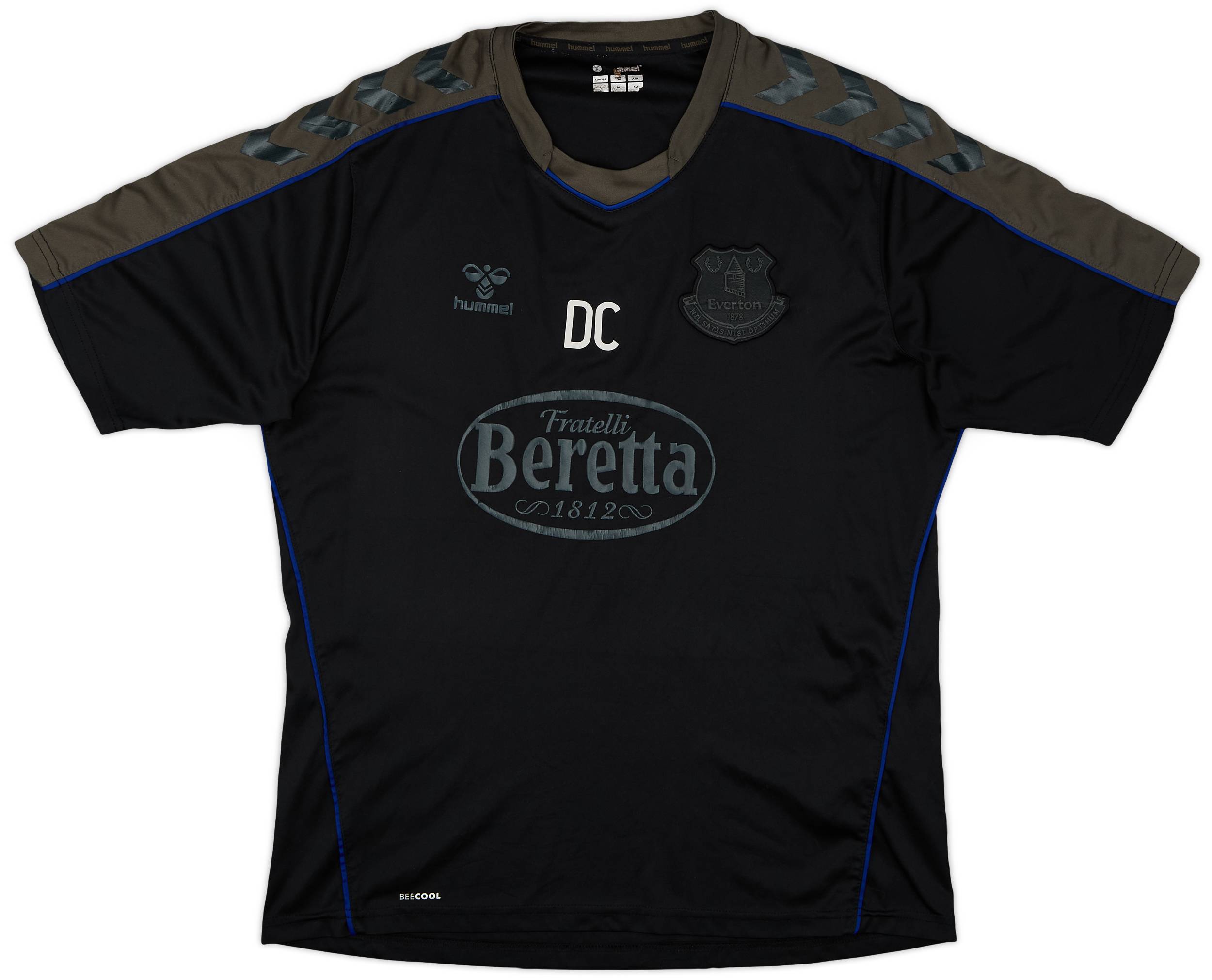 2020-21 Everton Staff Issue Hummel Training Shirt 'DC' - 7/10 - (L)