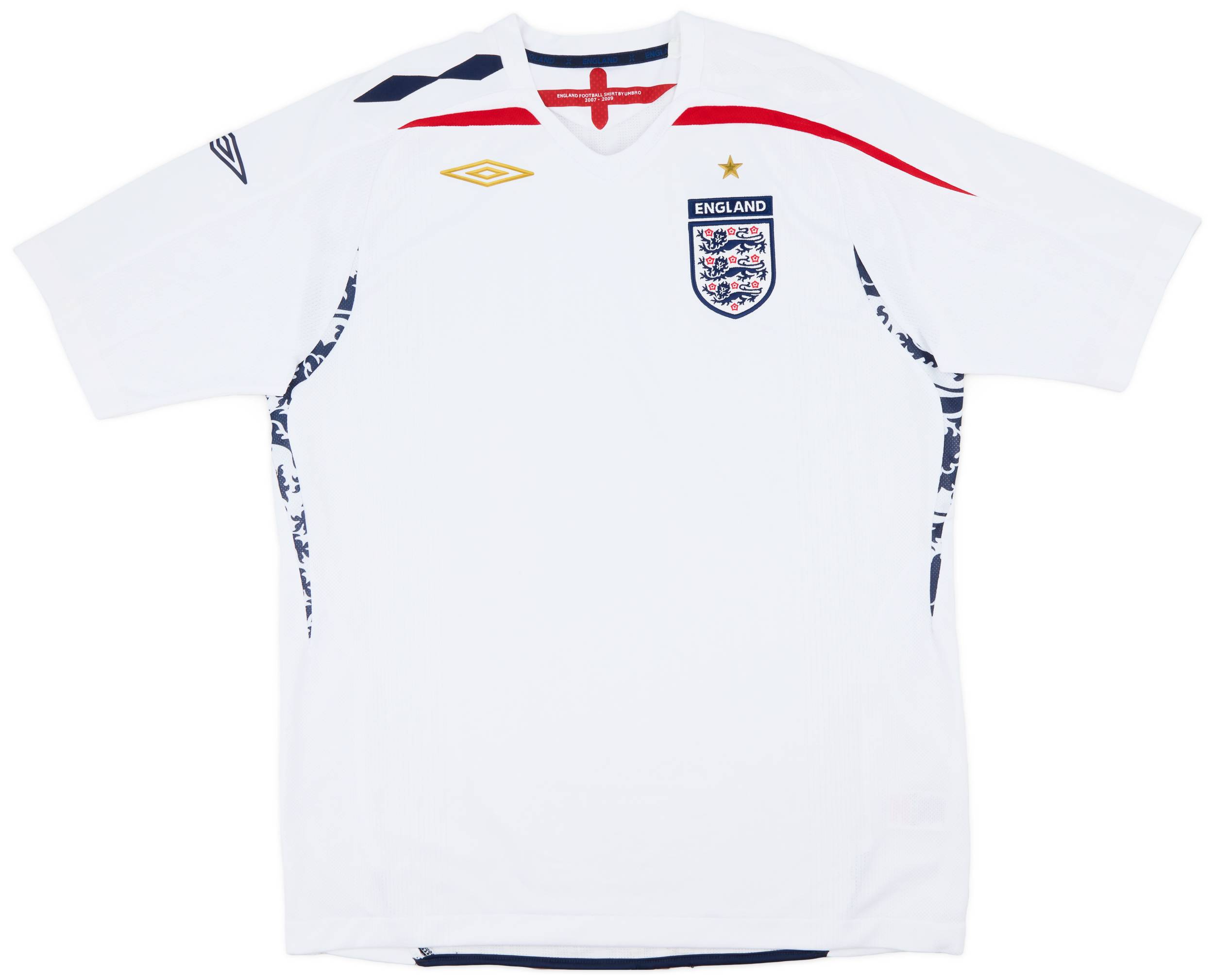 2007-09 England Home Shirt - 6/10 - (L)