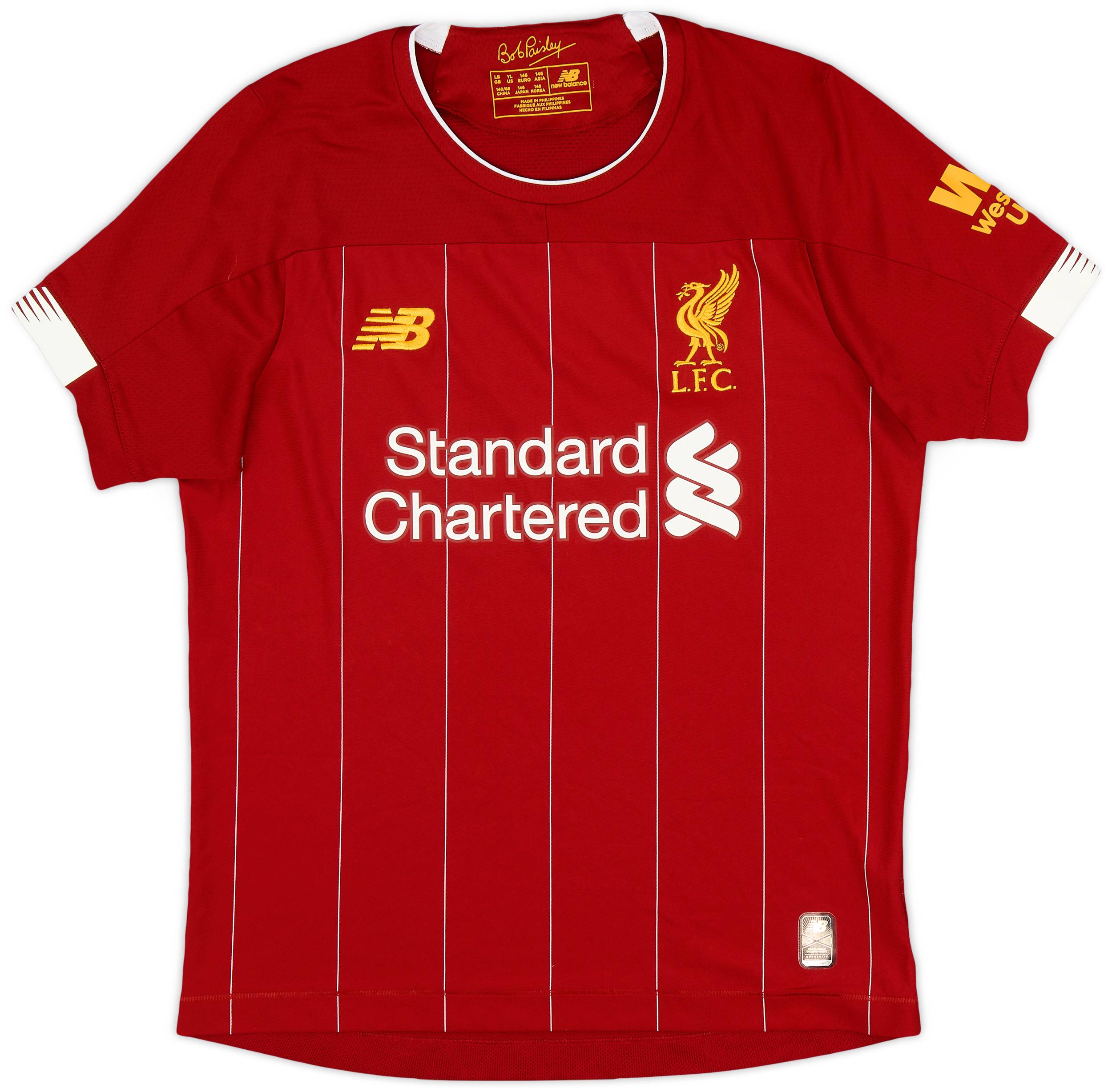 2019-20 Liverpool Home Shirt - 8/10 - (L.Boys)