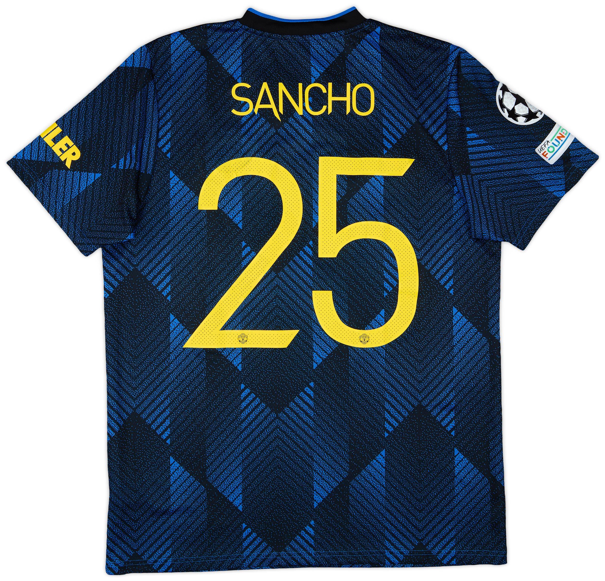 2021-22 Manchester United Third Shirt Sancho #25 - 7/10 - (L)
