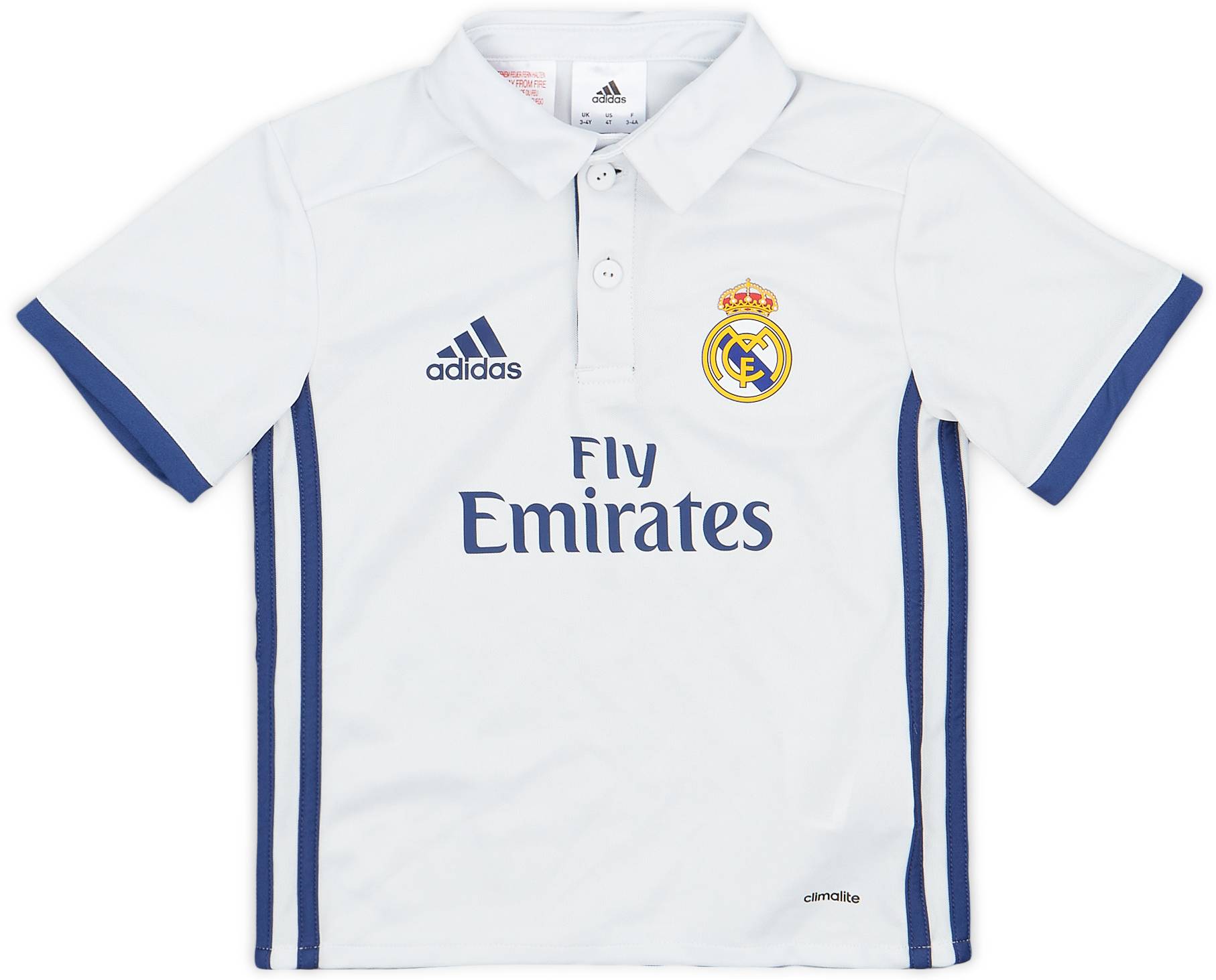 2016-17 Real Madrid Home Shirt - 9/10 - (3-4 Years)