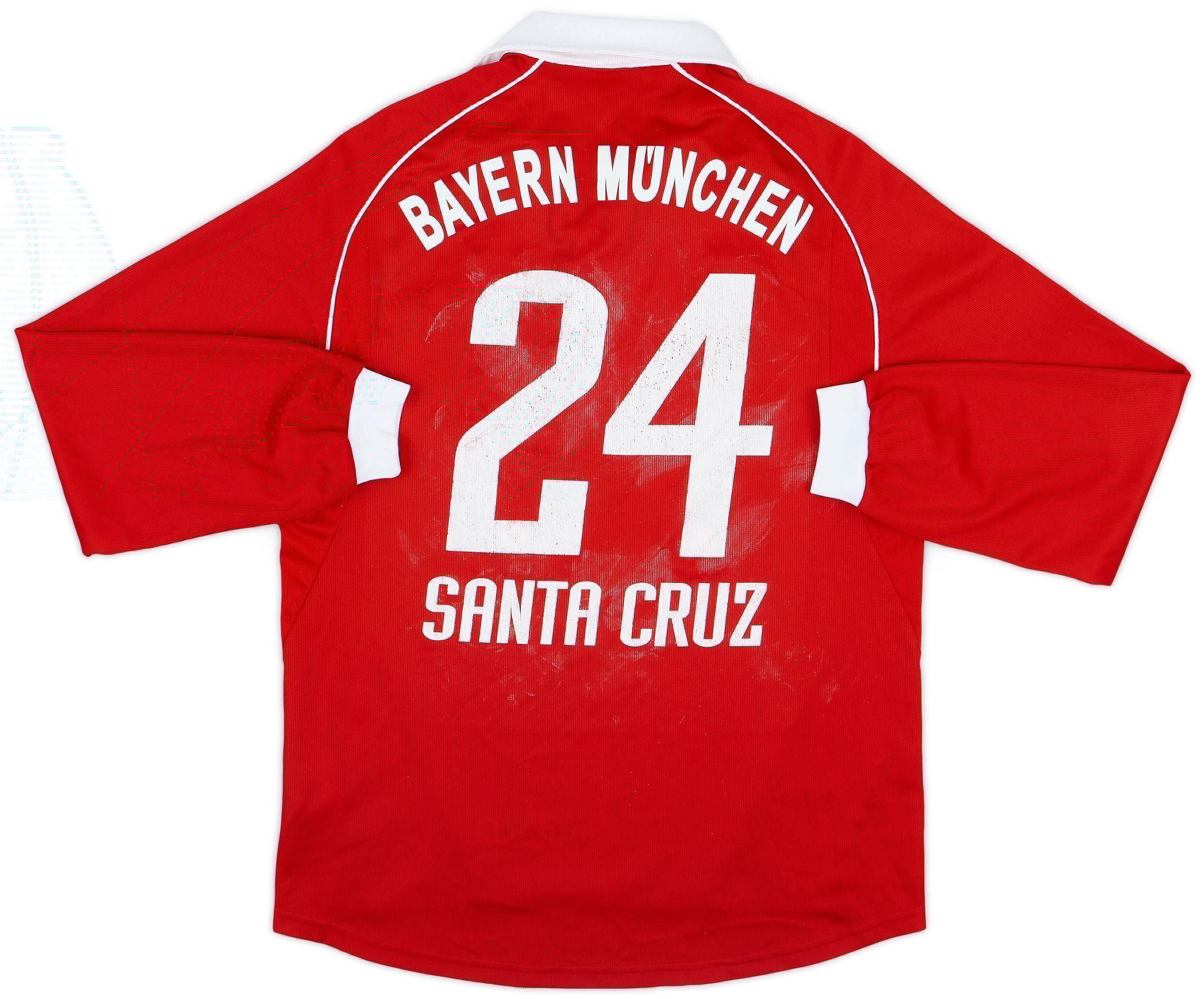 2005-06 Bayern Munich Home L/S Shirt Santa Cruz #24 - 5/10 - (S)