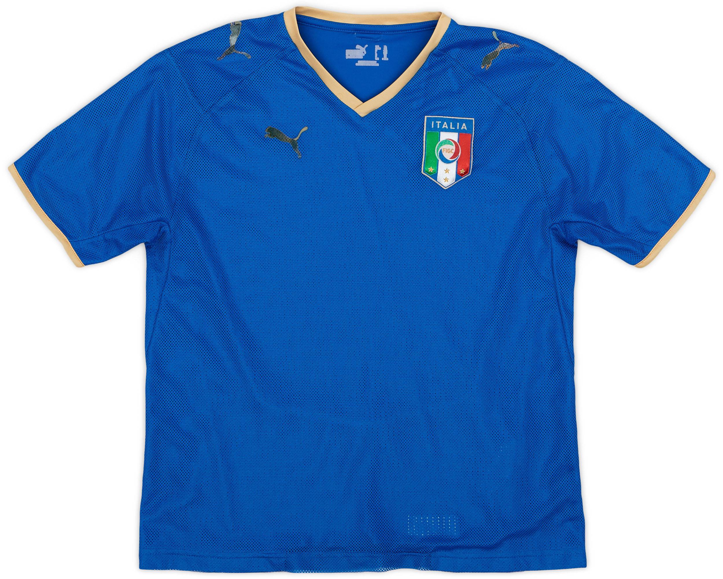 2007-08 Italy Home Shirt - 4/10 - (XL.Boys)
