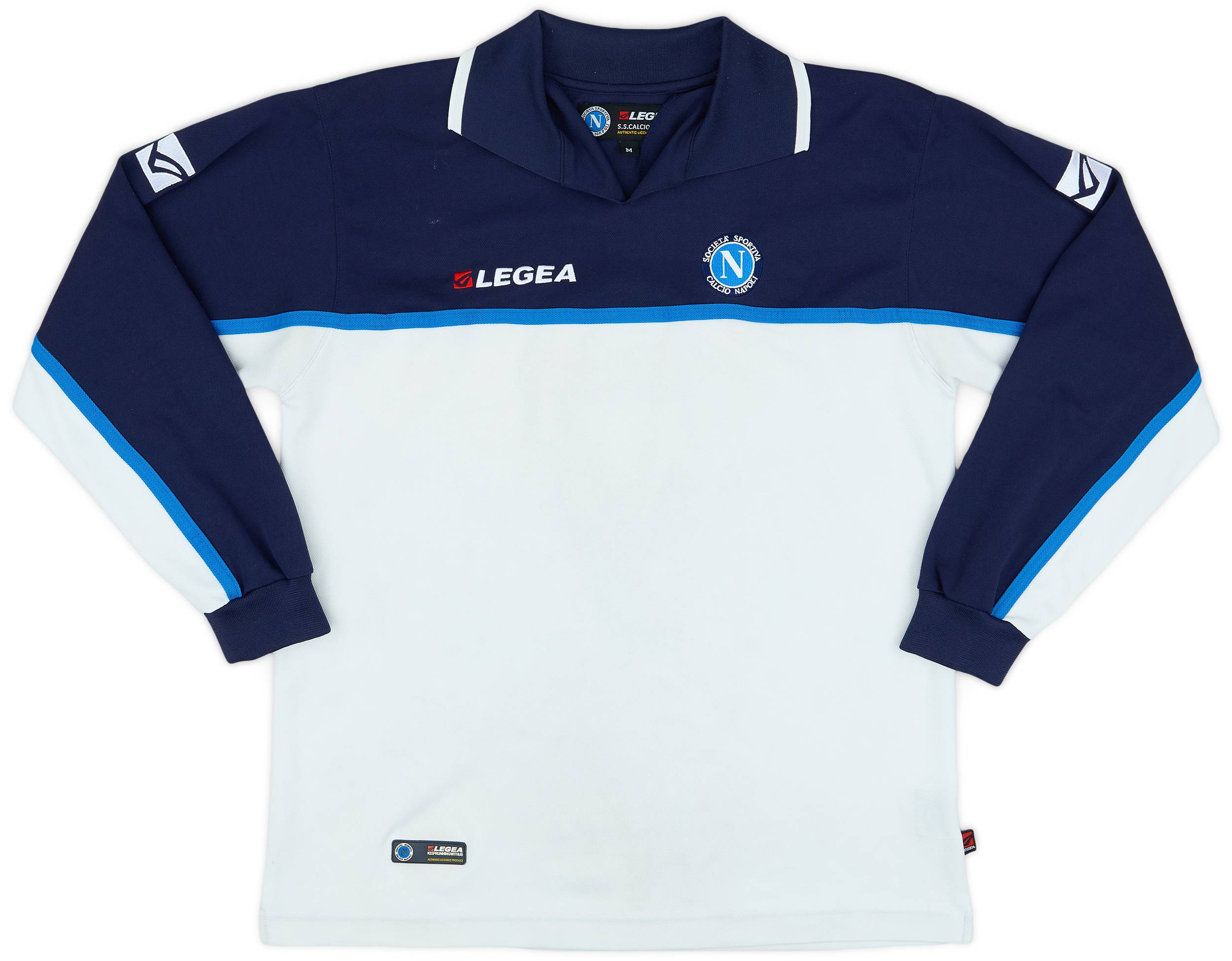 2003-04 Napoli Legea Polo Shirt #7 - 8/10 - (M)