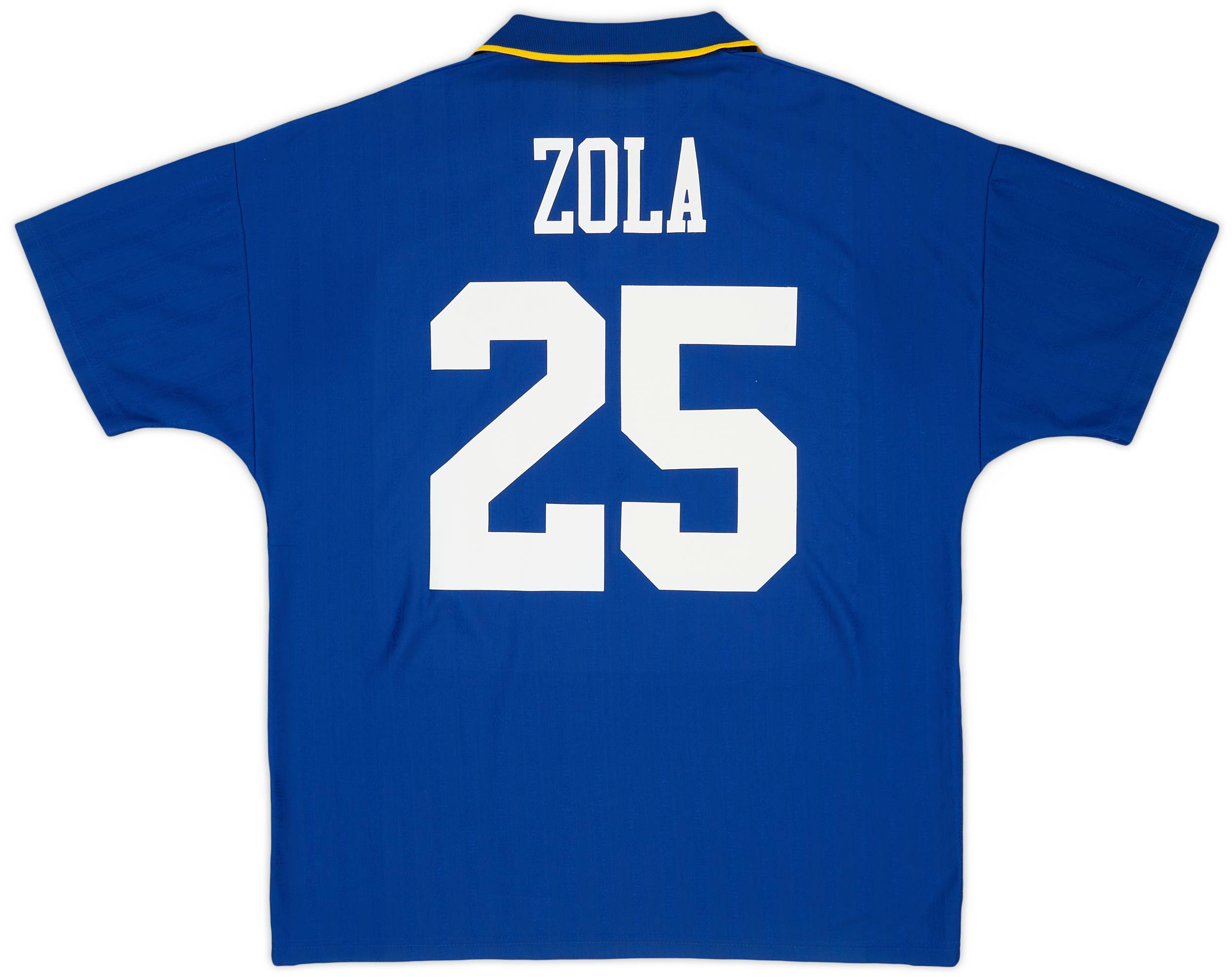 1995-97 Chelsea Home Shirt Zola #25 - 6/10 - (L)