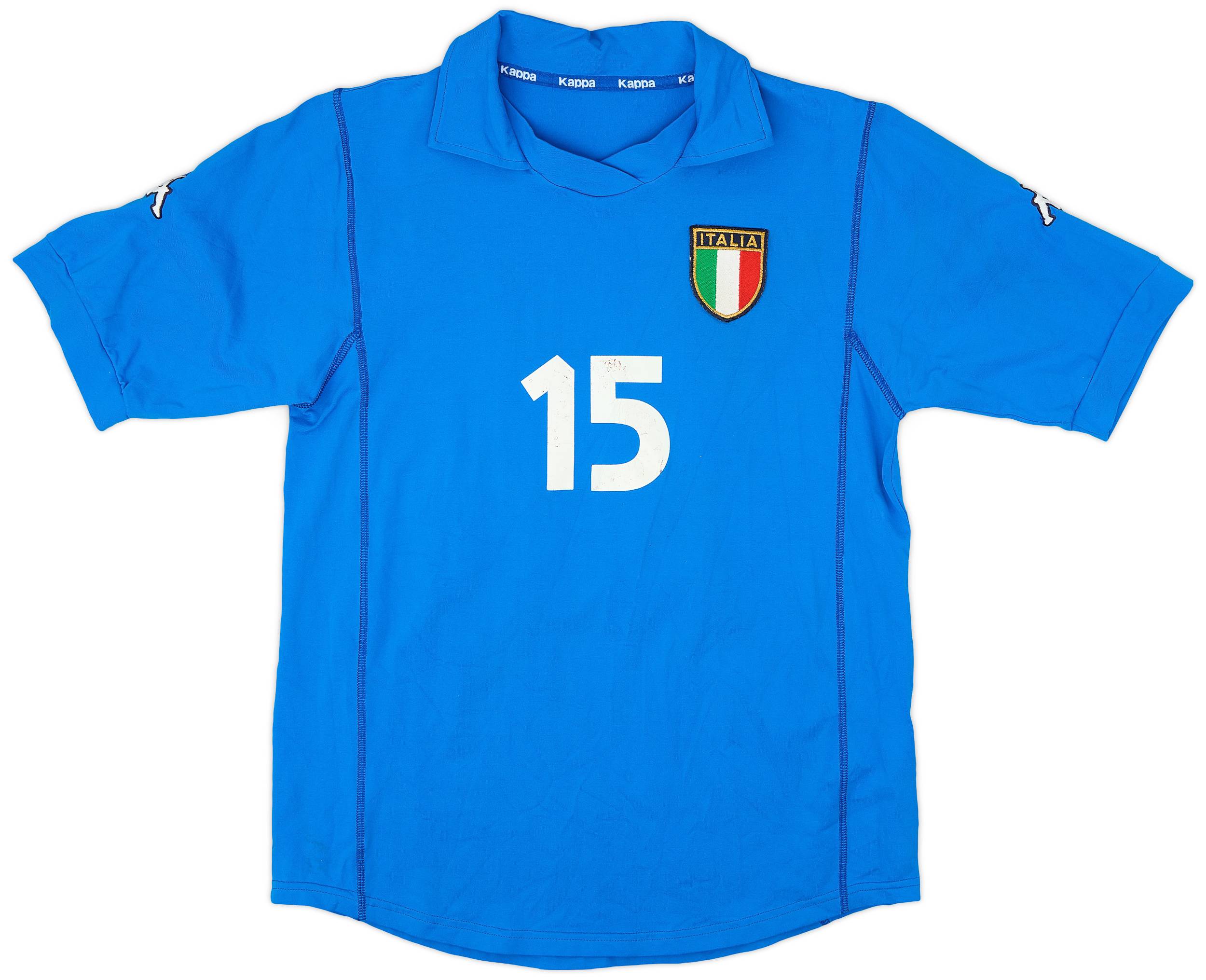 2001 Italy Women&#039;s Home Shirt #15 - 6/10 - (Women's L)