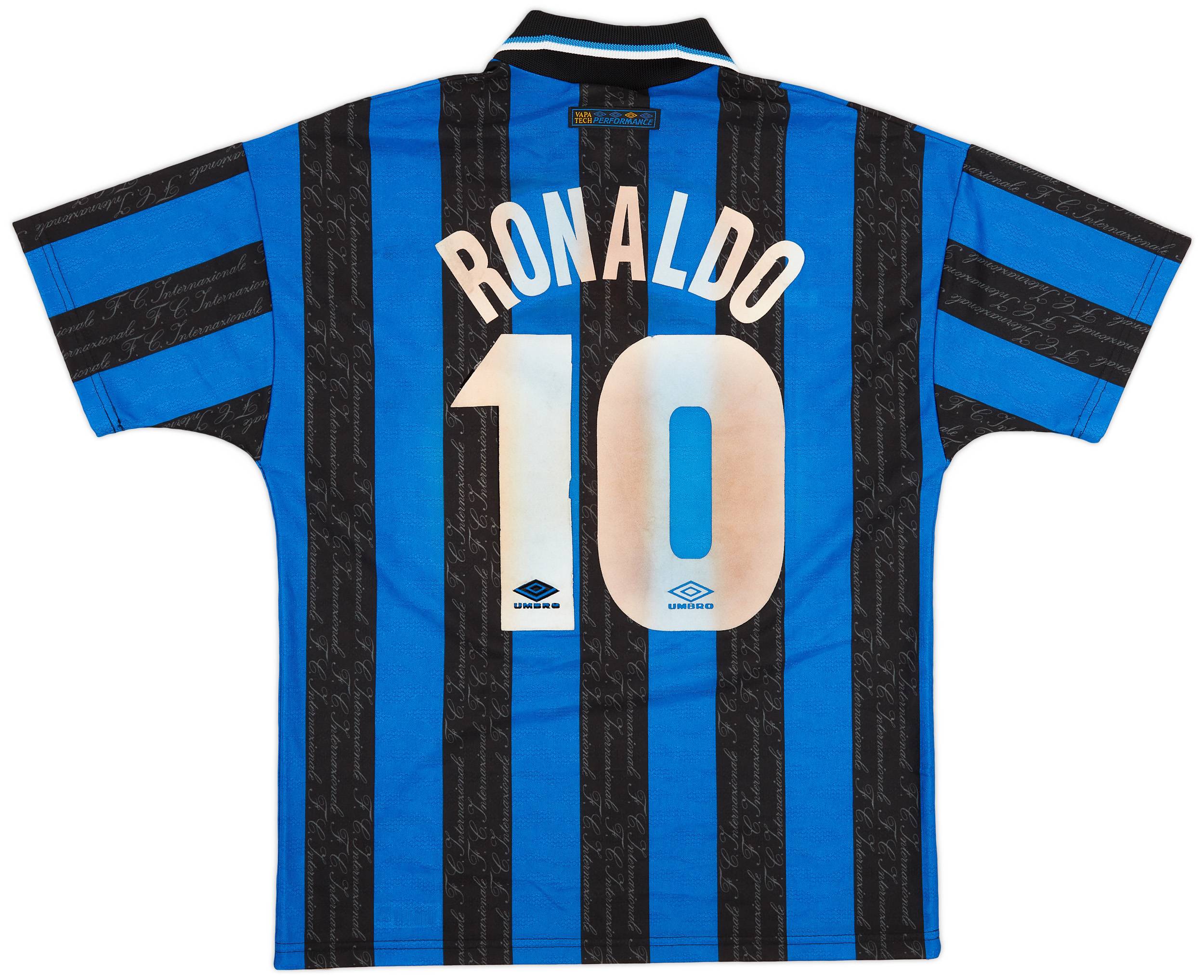 1997-98 Inter Milan Home Shirt Ronaldo #10 - 5/10 - (M)
