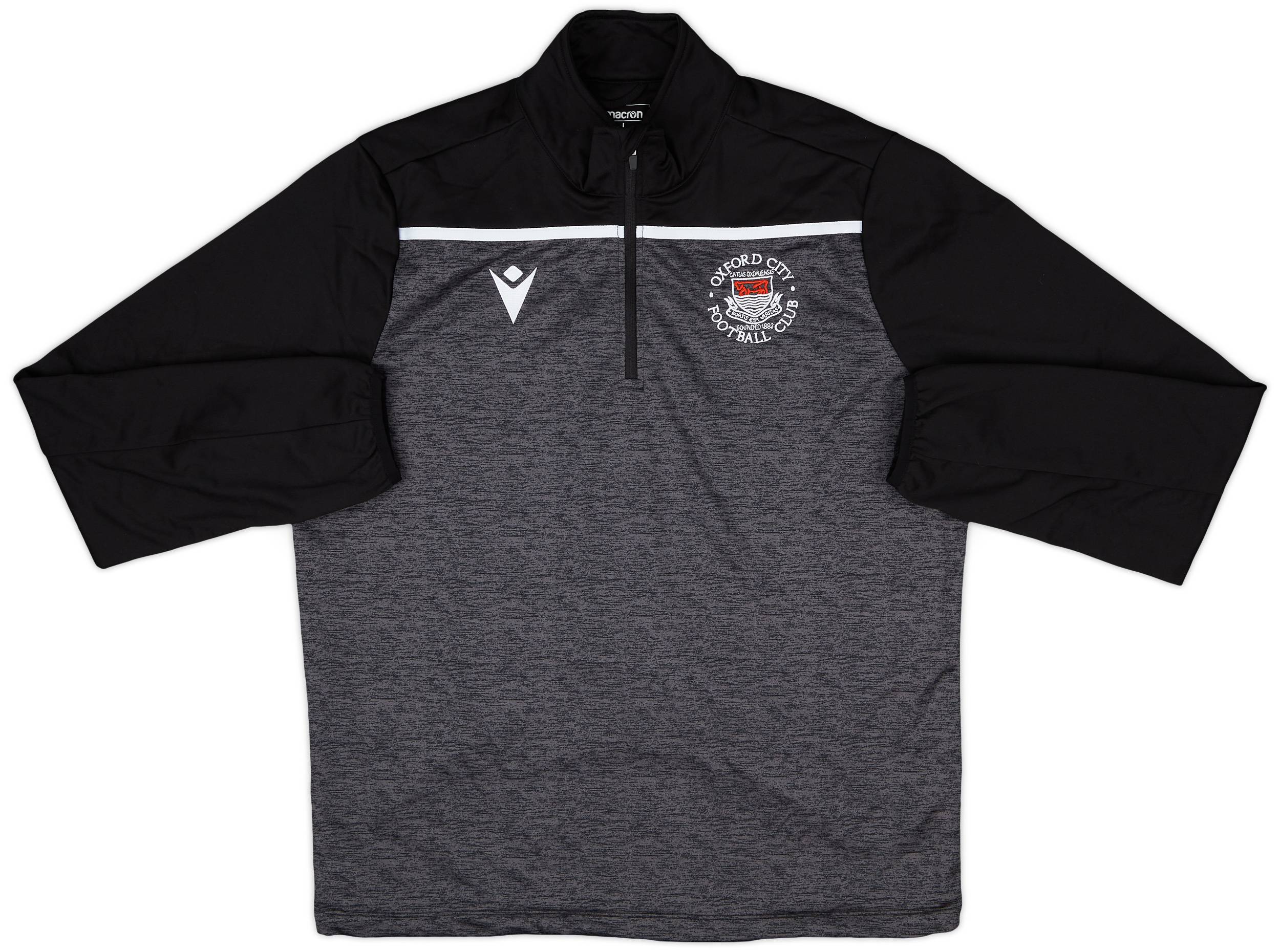 2018-20 Oxford City Macron 1/4 Zip Drill Top - 9/10 - (L)