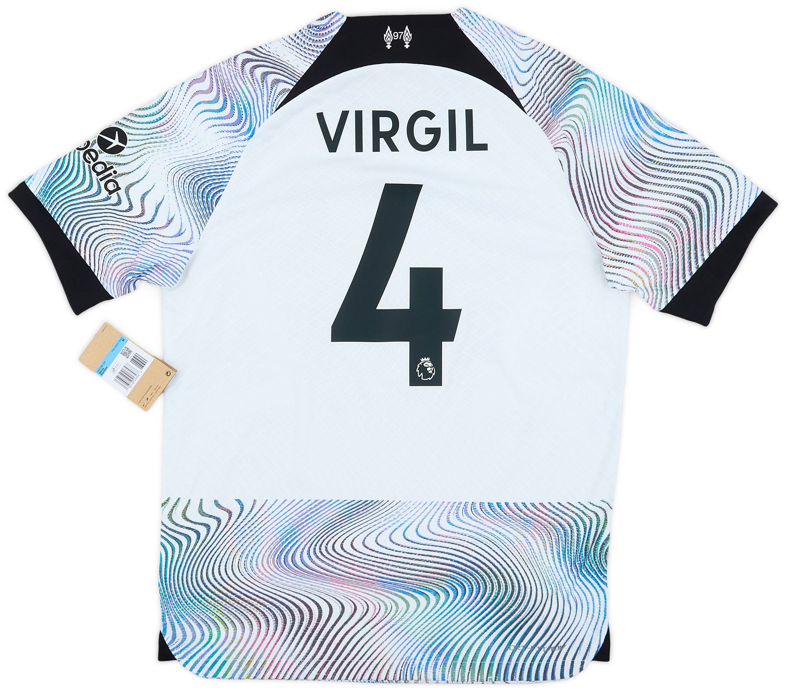 2022-23 Liverpool Authentic Away Shirt Virgil #4 (M)