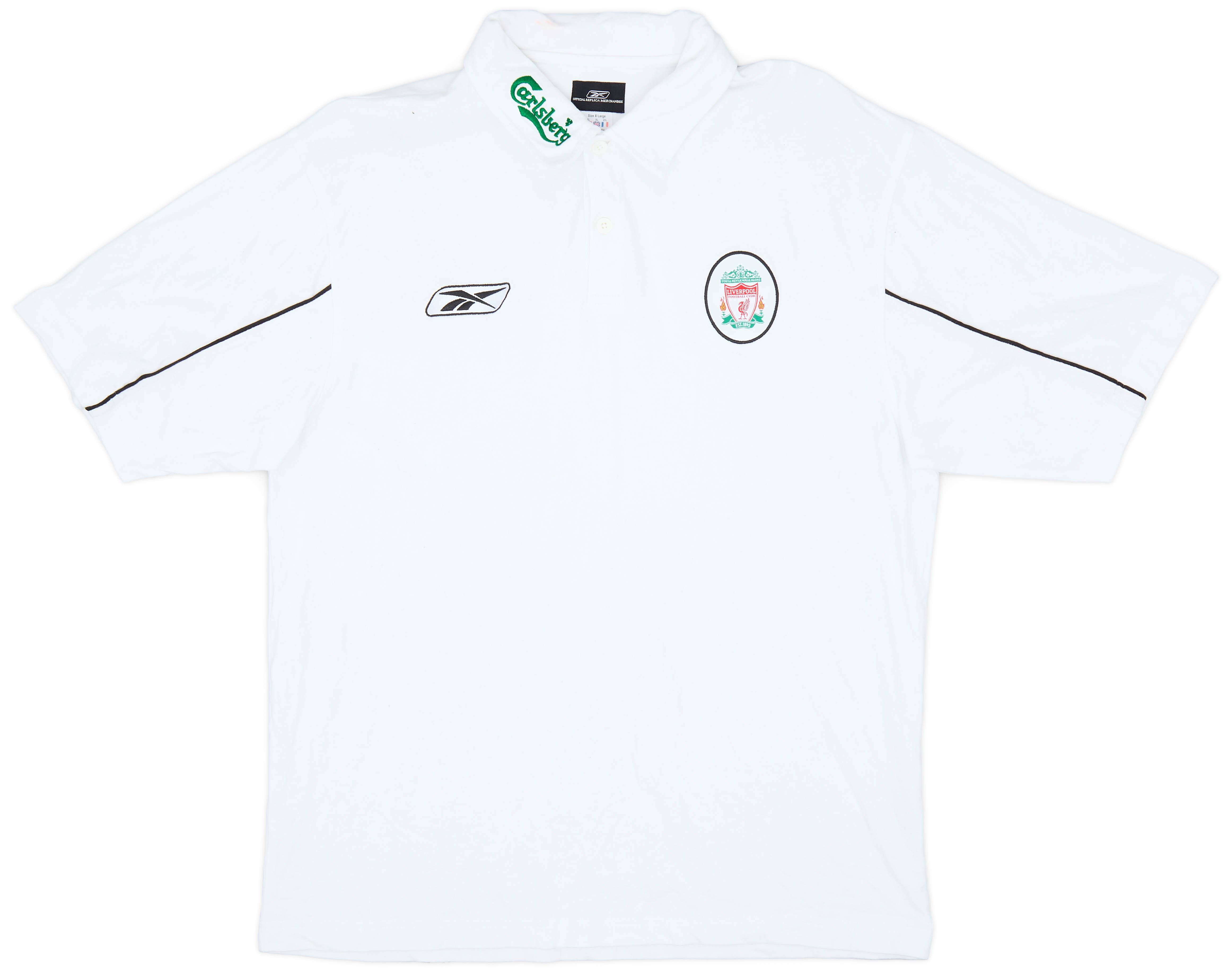2003-04 Liverpool Reebok Polo Shirt - 8/10 - (XL)