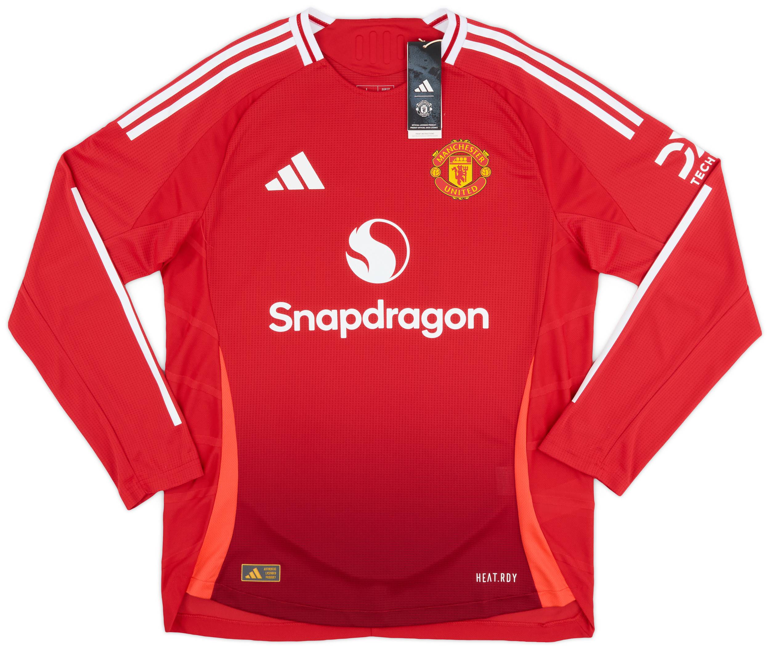 2024-25 Manchester United Authentic Home L/S Shirt Garnacho #17