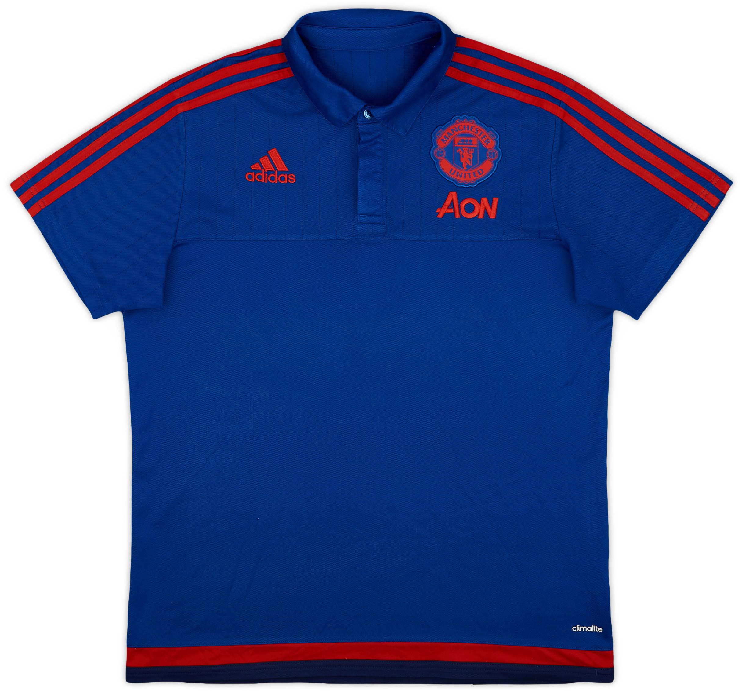 2015-16 Manchester United adidas Polo Shirt - 9/10 - (L)