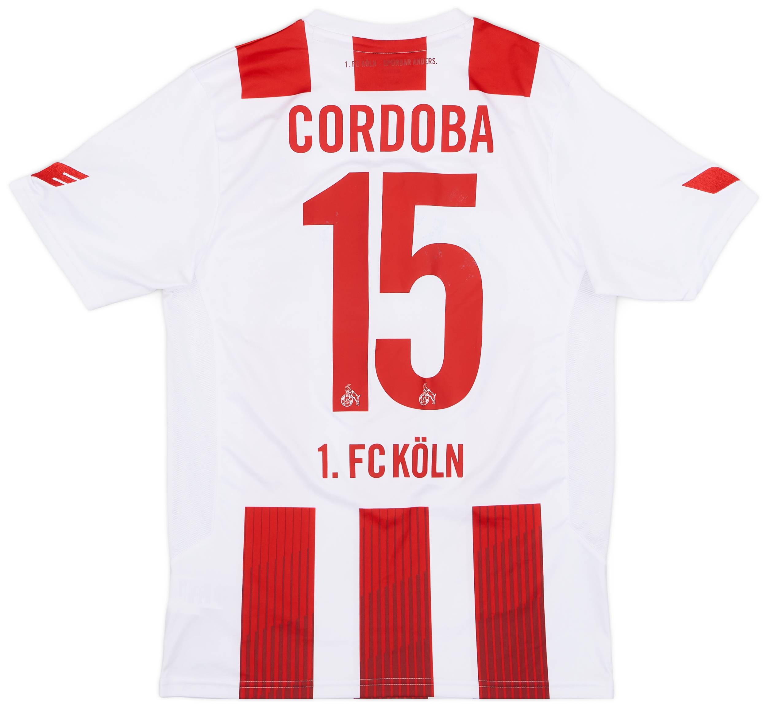 2017-18 FC Koln Home Shirt Cordoba #15 - 5/10 - (M)