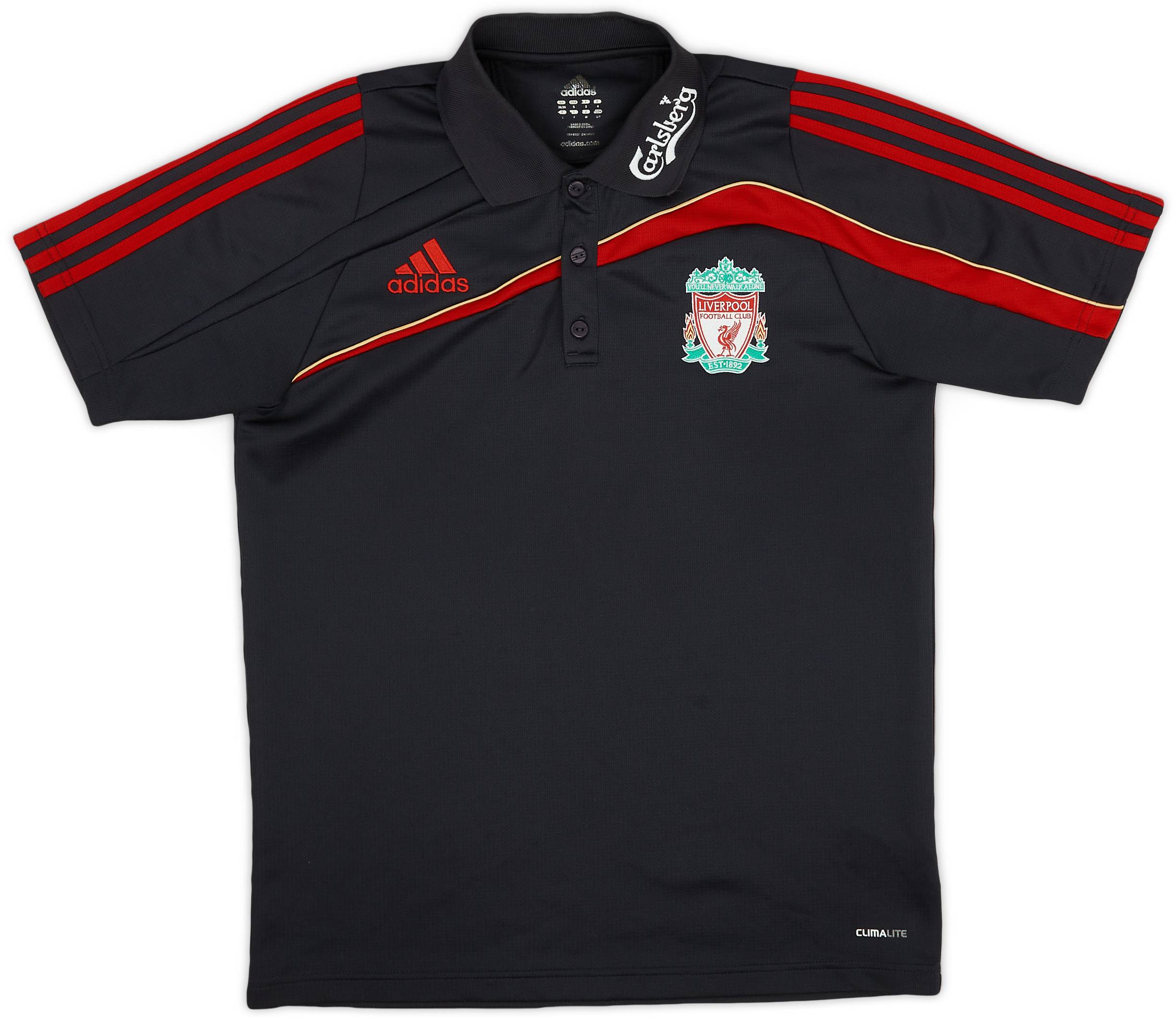 2009-10 Liverpool adidas Polo Shirt - 8/10 - (S)