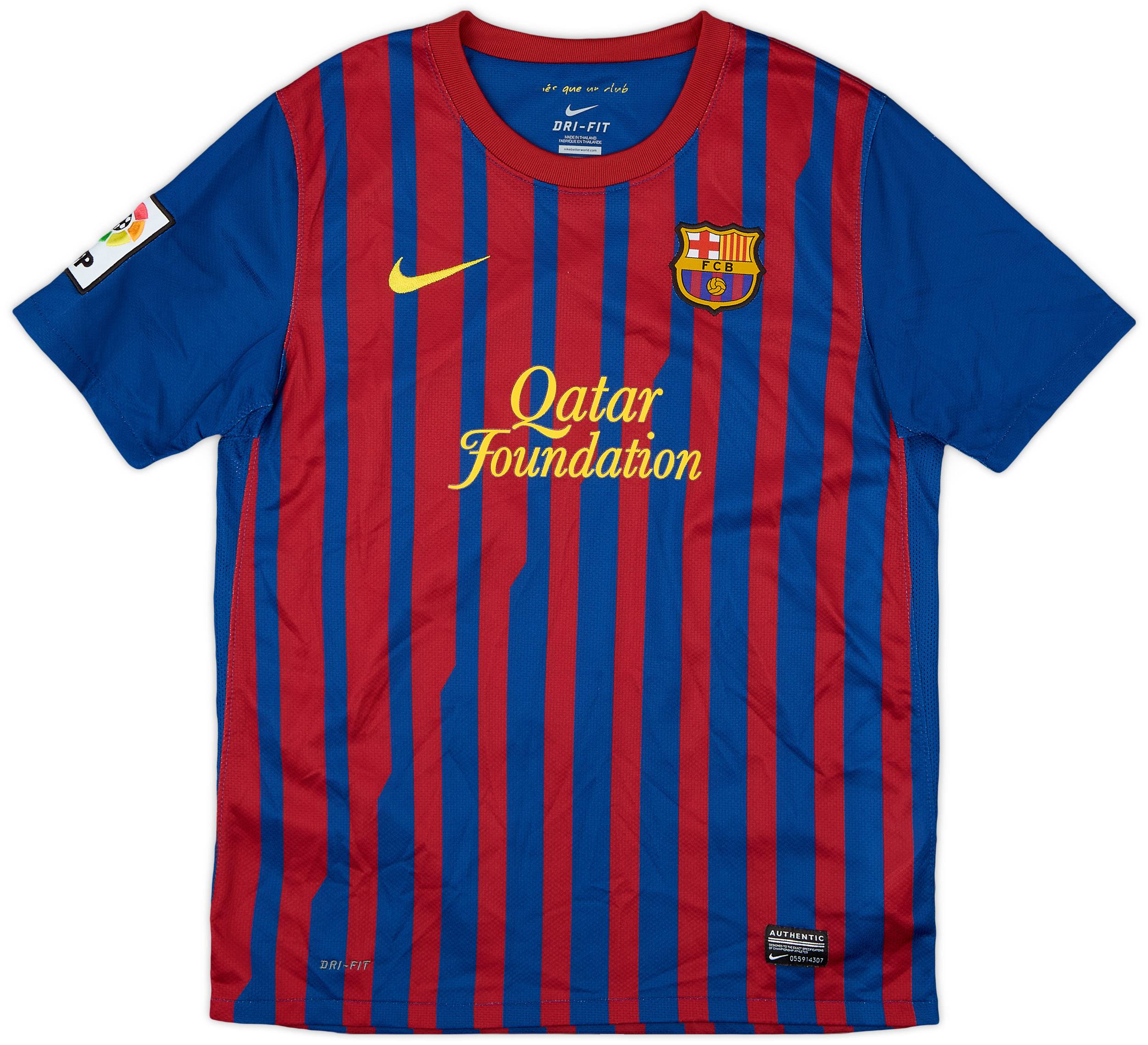 2011-12 Barcelona Home Shirt - 9/10 - (L.Boys)