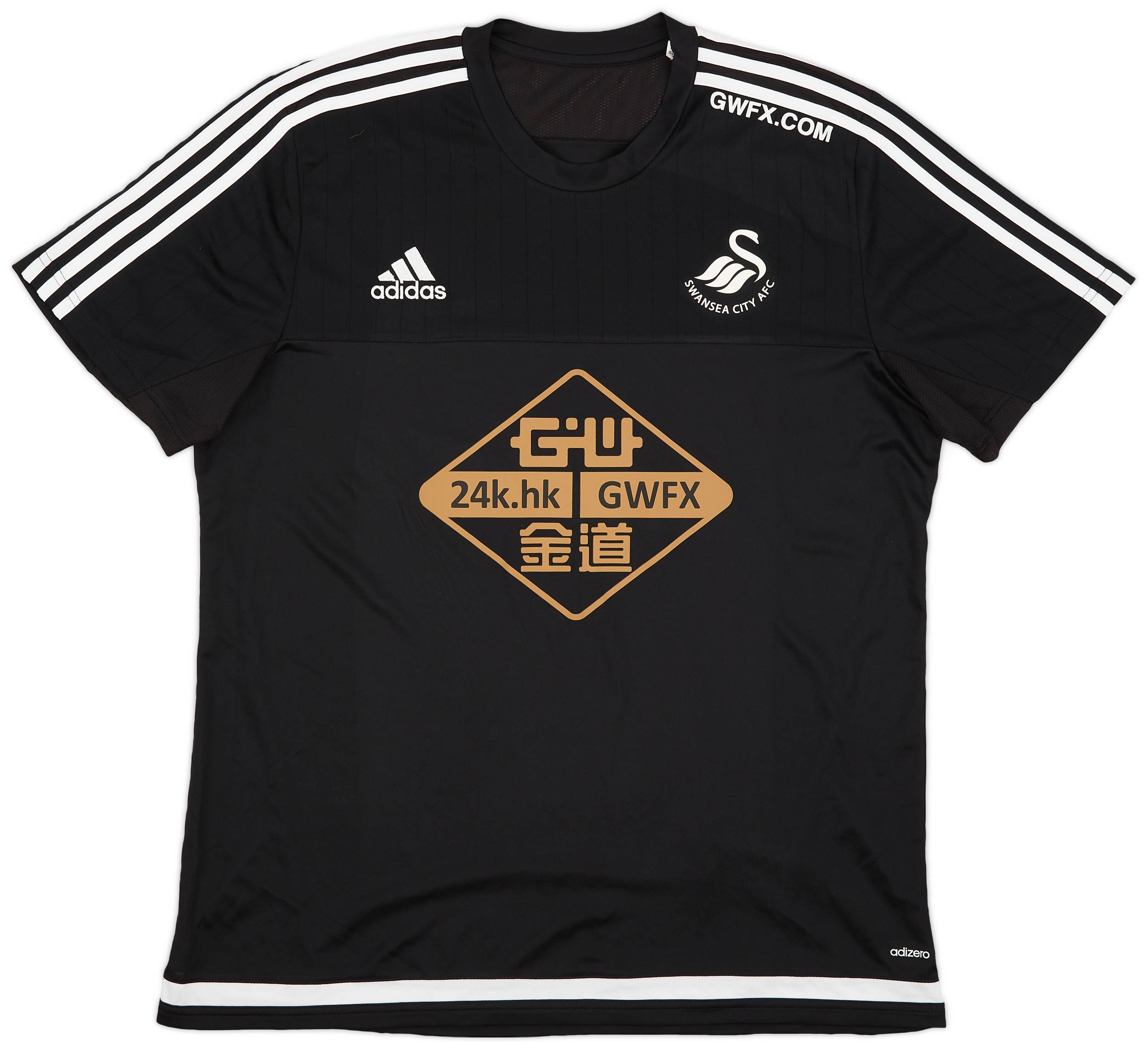 2015-16 Swansea City adidas Training Shirt - 9/10 - (XL)