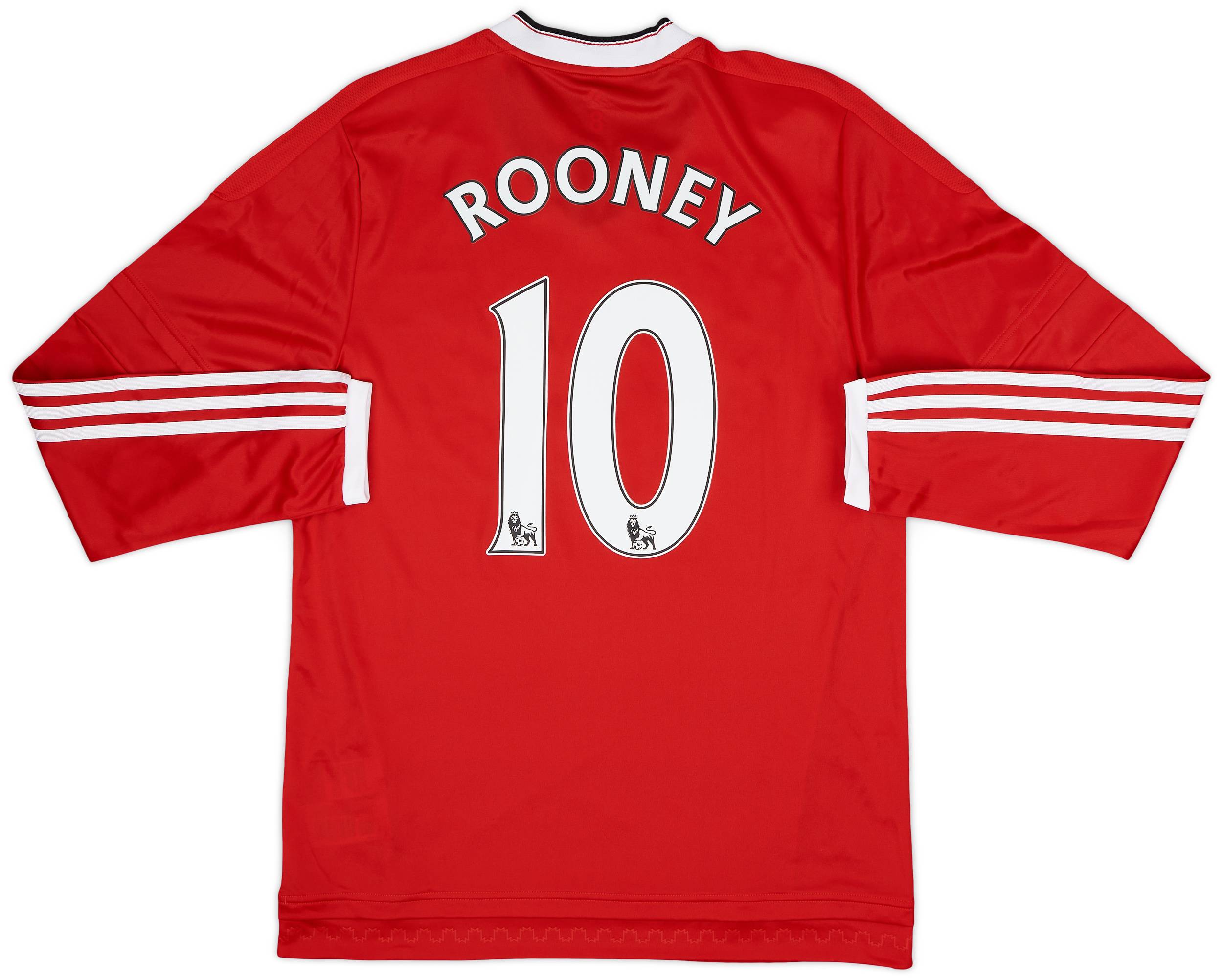 2015-16 Manchester United Player Issue Home L/S Shirt Rooney #10 (L)