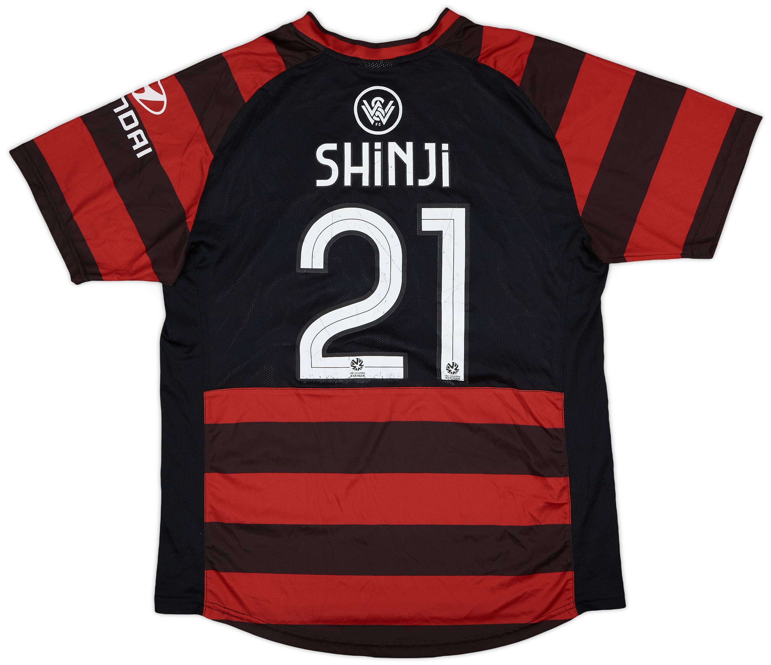 2012-14 Western Sydney Wanderers Home Shirt Shinji #21 - 6/10 - (L)