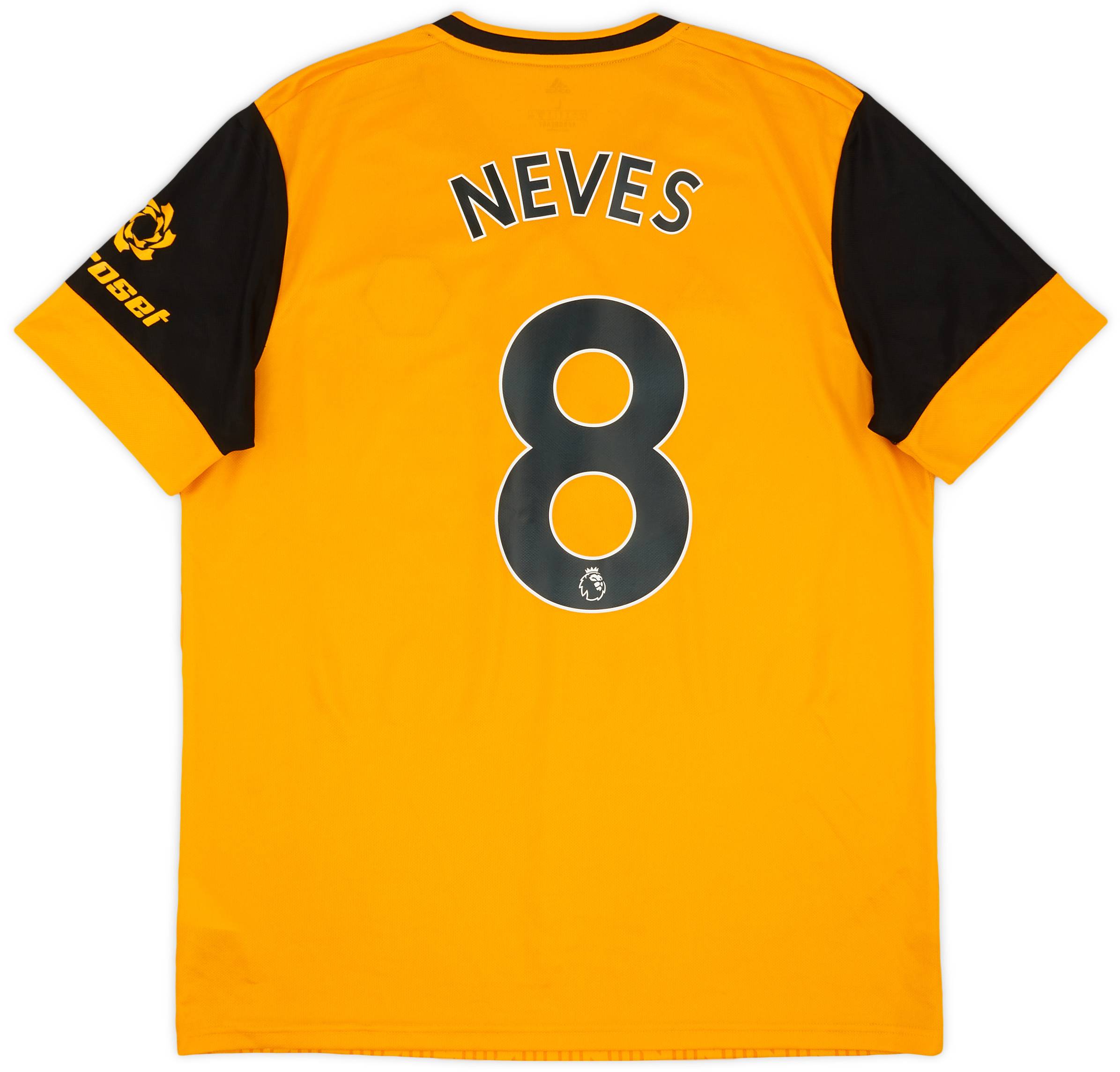 2020-21 Wolves Home Shirt Neves #8 - 9/10 - (L)