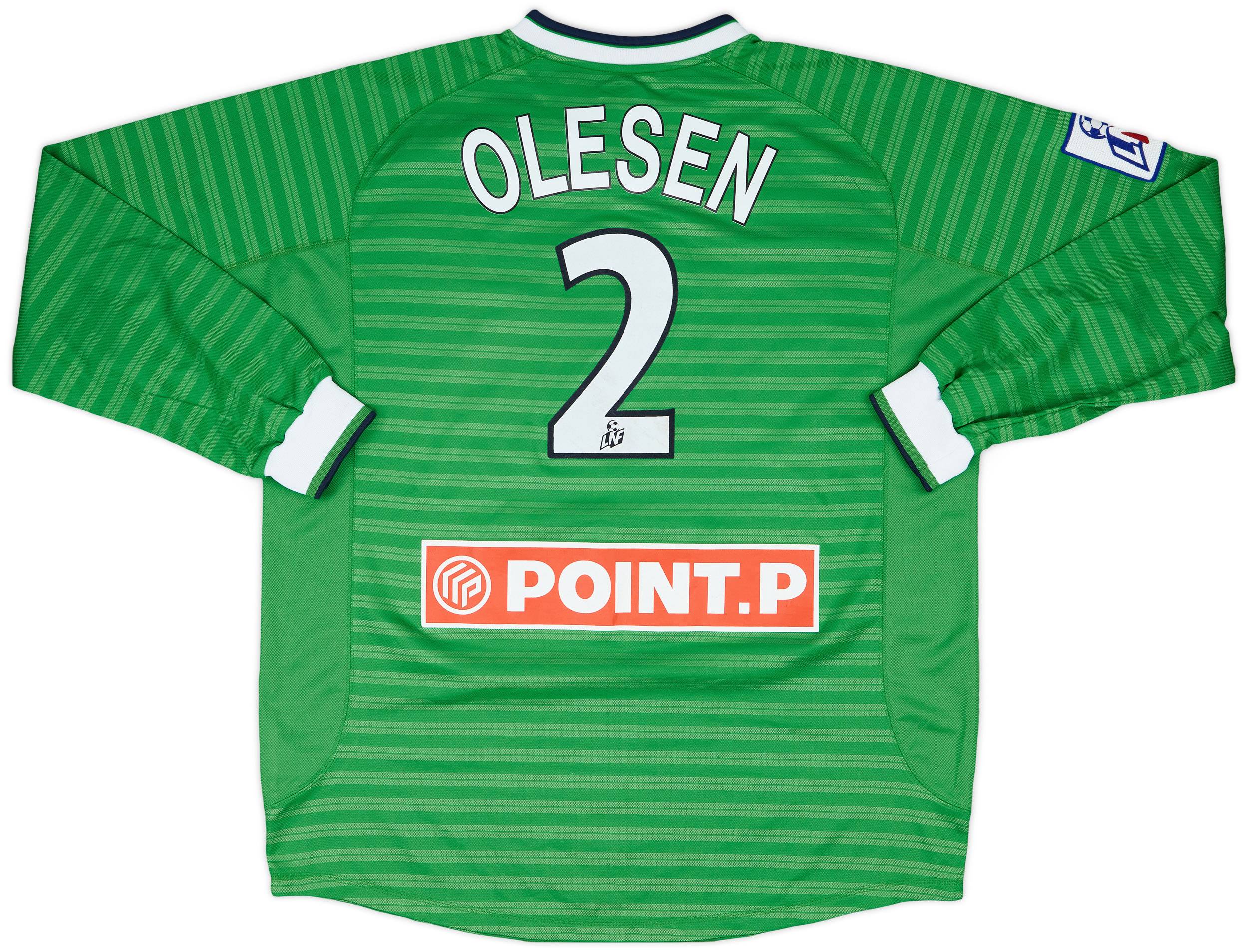 2000-01 Saint Etienne Match Issue Coupe de la Ligue Home L/S