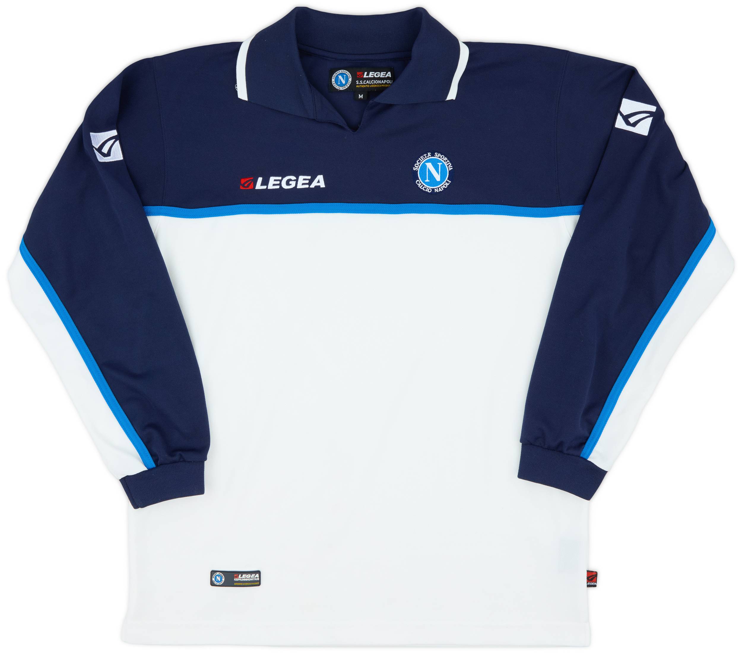 2003-04 Napoli Legea L/S Polo Shirt - 8/10 - (M)