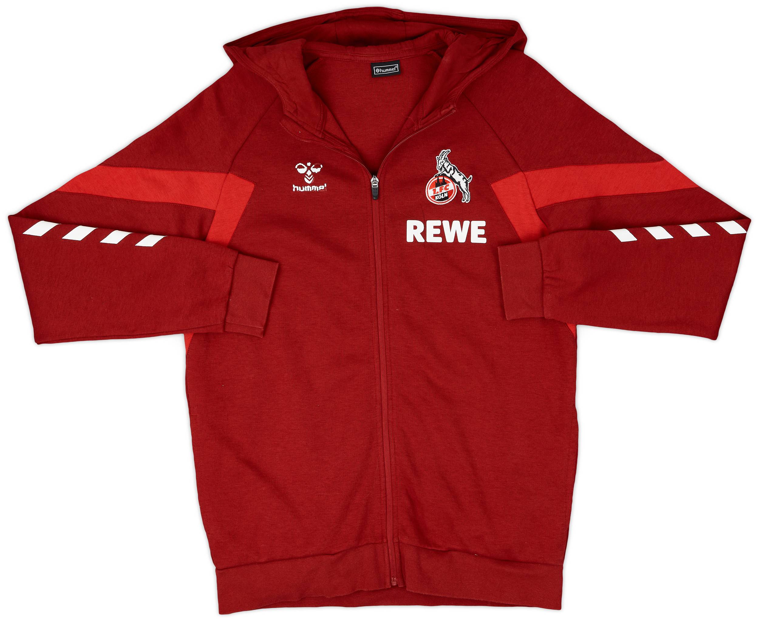 2022-23 FC Koln Hummel Hooded Sweat Top - 6/10 - (L)