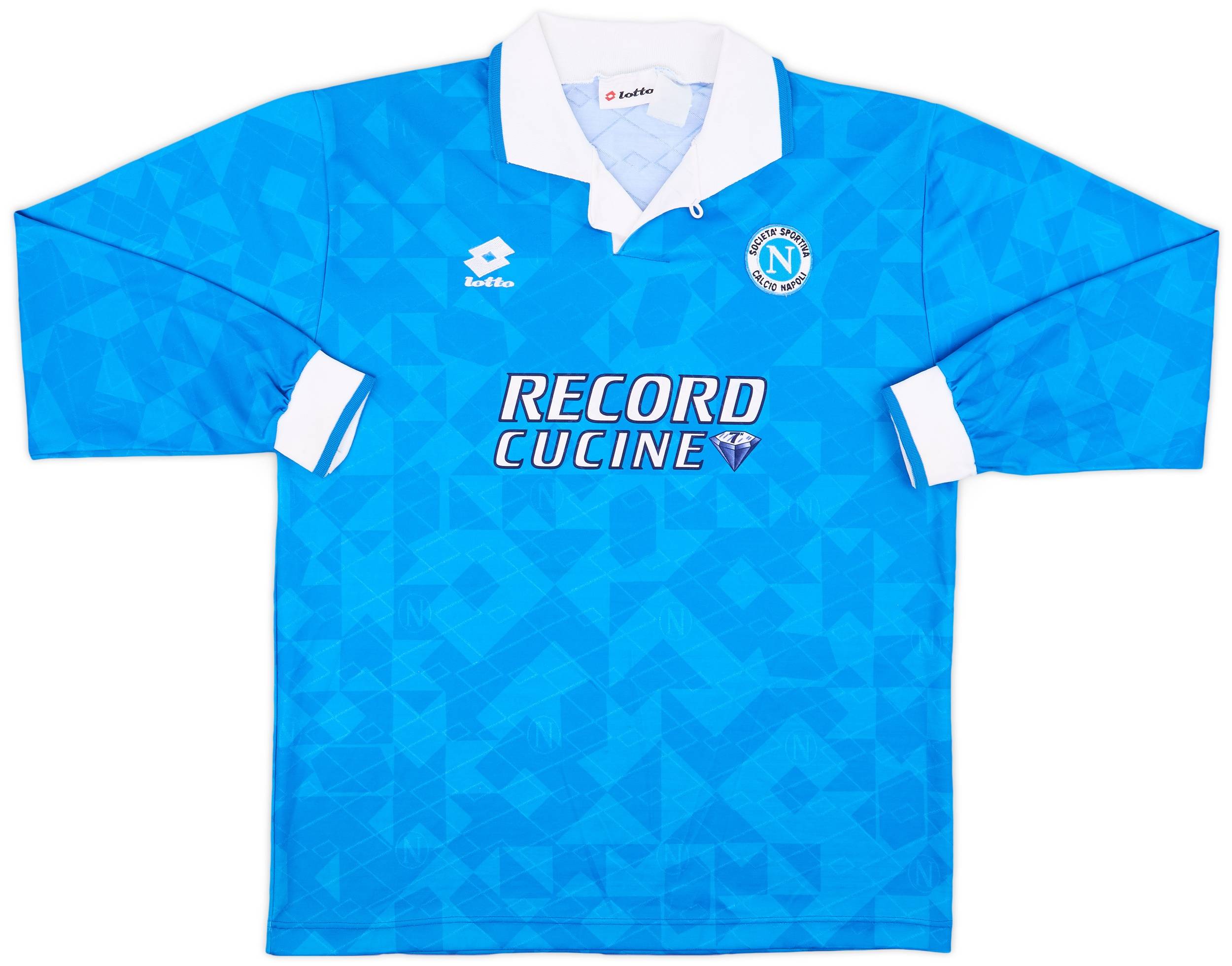 1994-96 Napoli Match Issue Home L/S Shirt #17