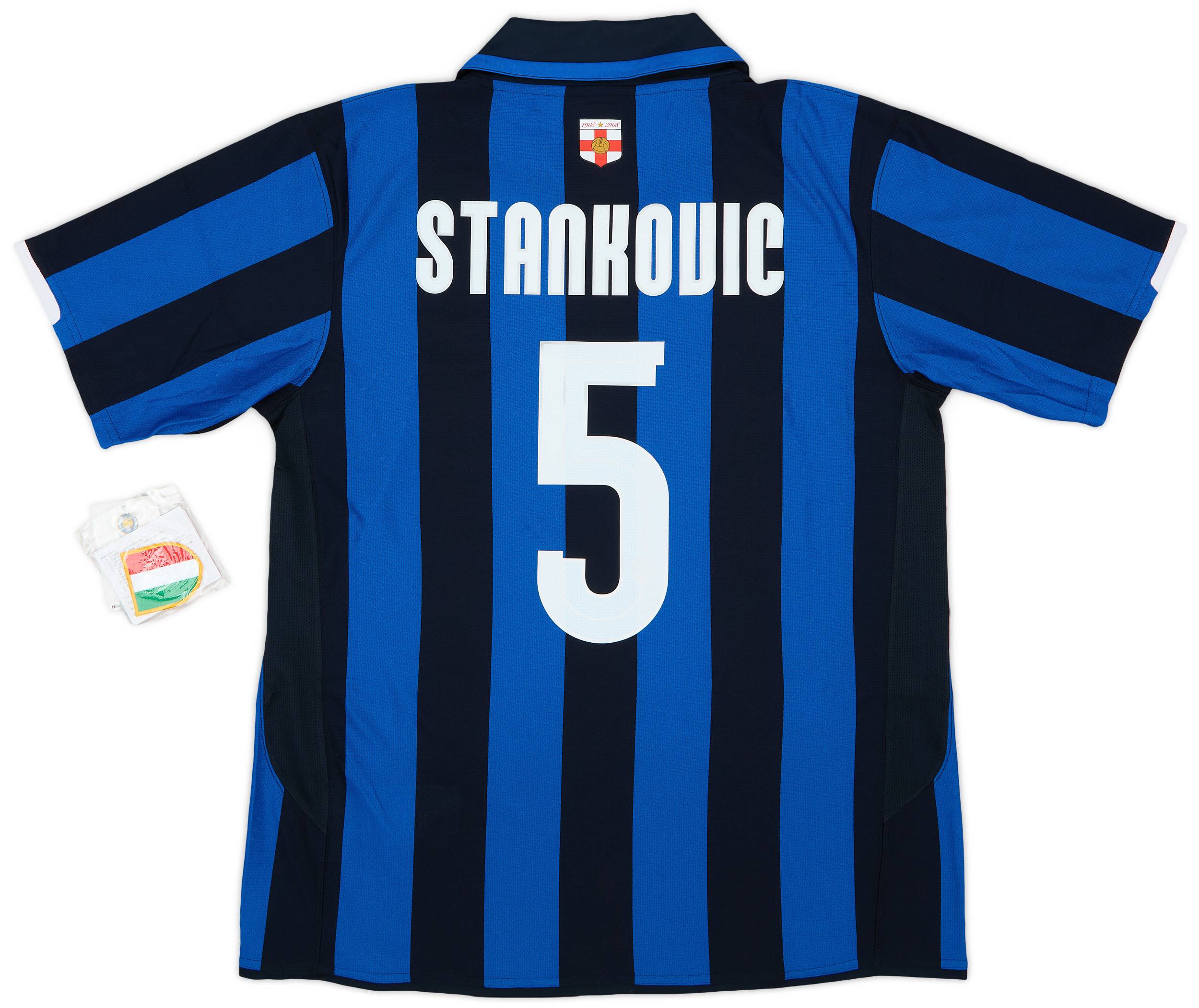2007-08 Inter Milan Centenary Home Shirt Stankovic #5 (L)