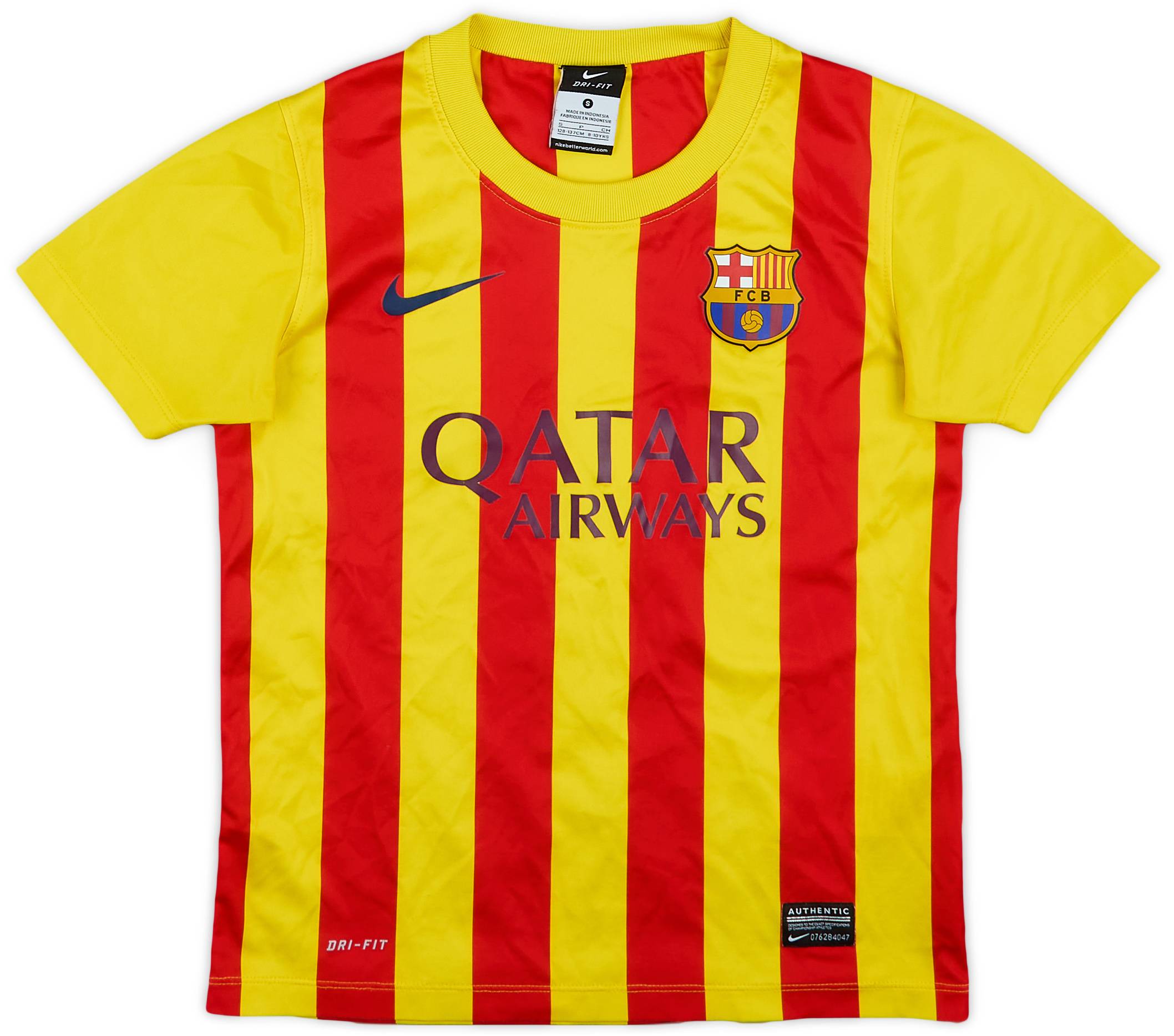 2013-15 Barcelona Basic Away Shirt - 6/10 - (S.Boys)