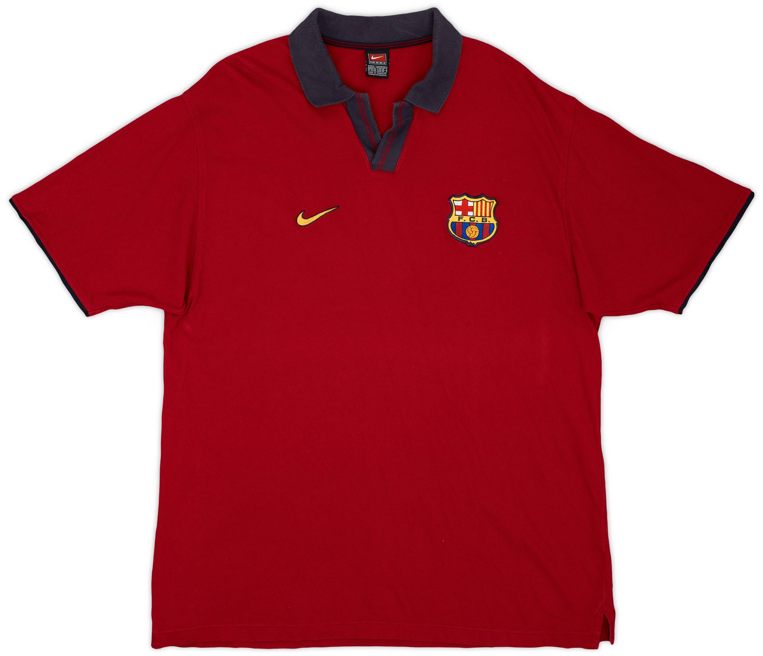 2000-01 Barcelona Nike Polo Shirt - 8/10 - (XL)