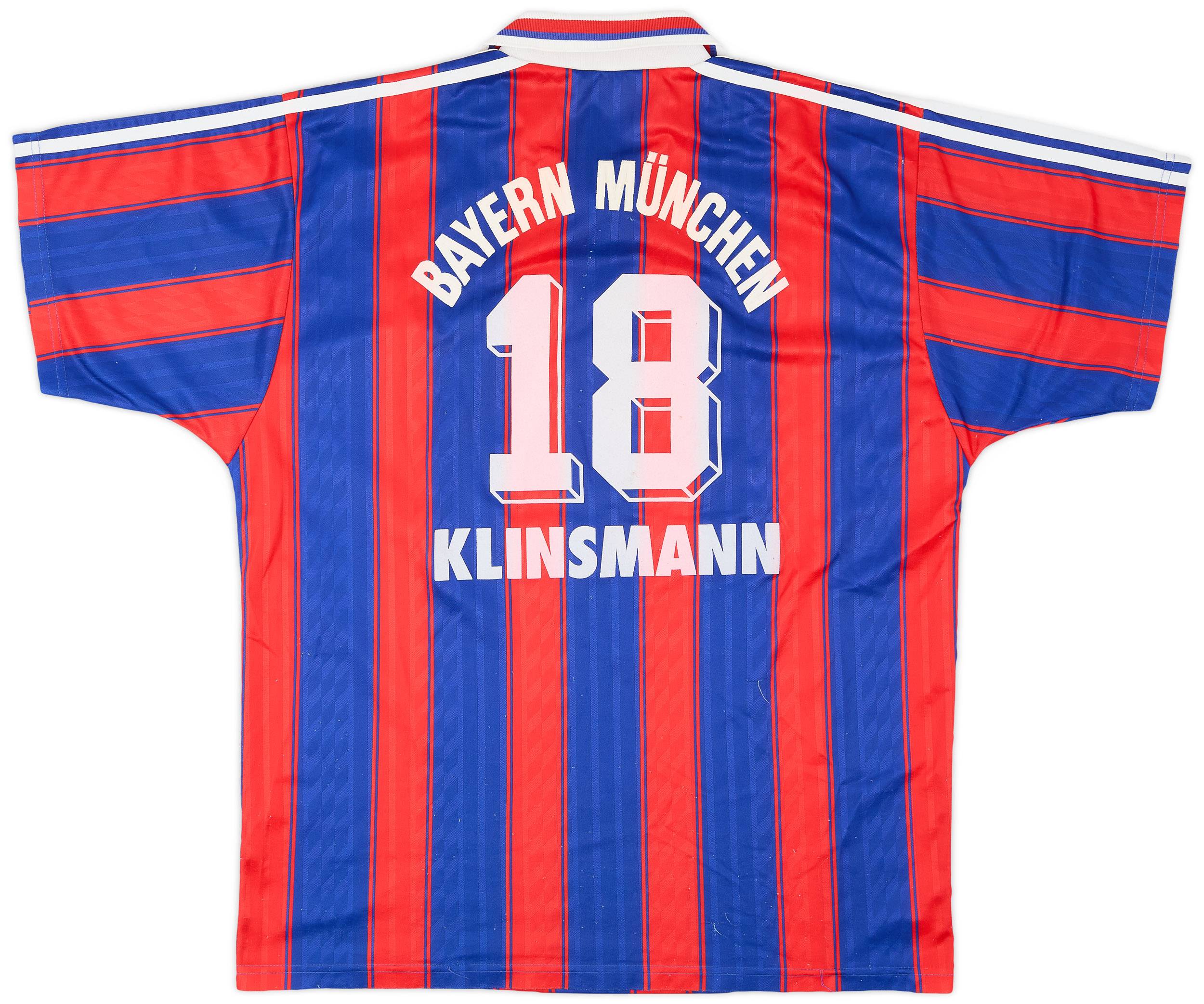 1995-97 Bayern Munich Signed Home Shirt Klinsmann #18 - 6/10 - (L)