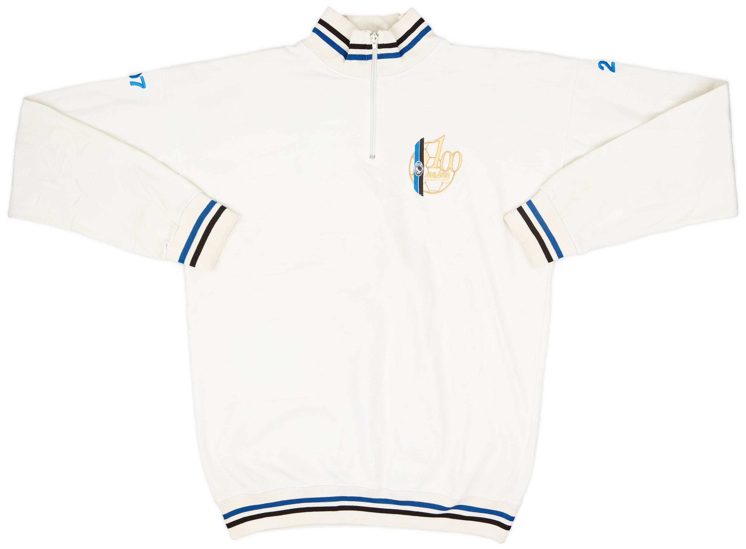 2007-08 Atalanta '100 Years' 1/4 Zip Sweat Top - 7/10 - (XL)