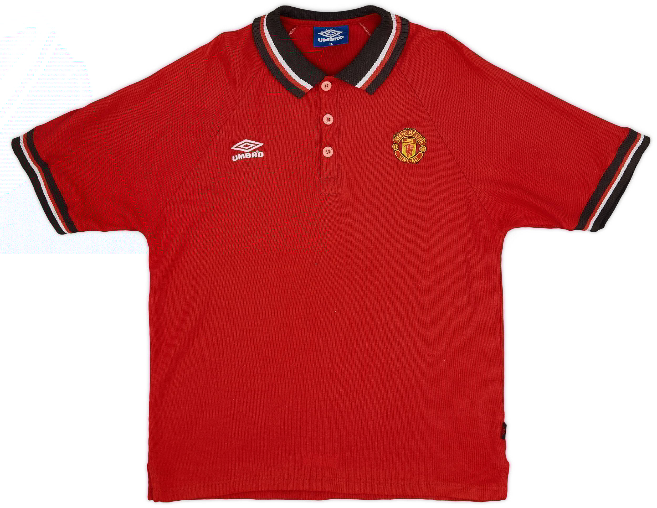 1997-98 Manchester United Umbro Polo Shirt - 7/10 - (XL)