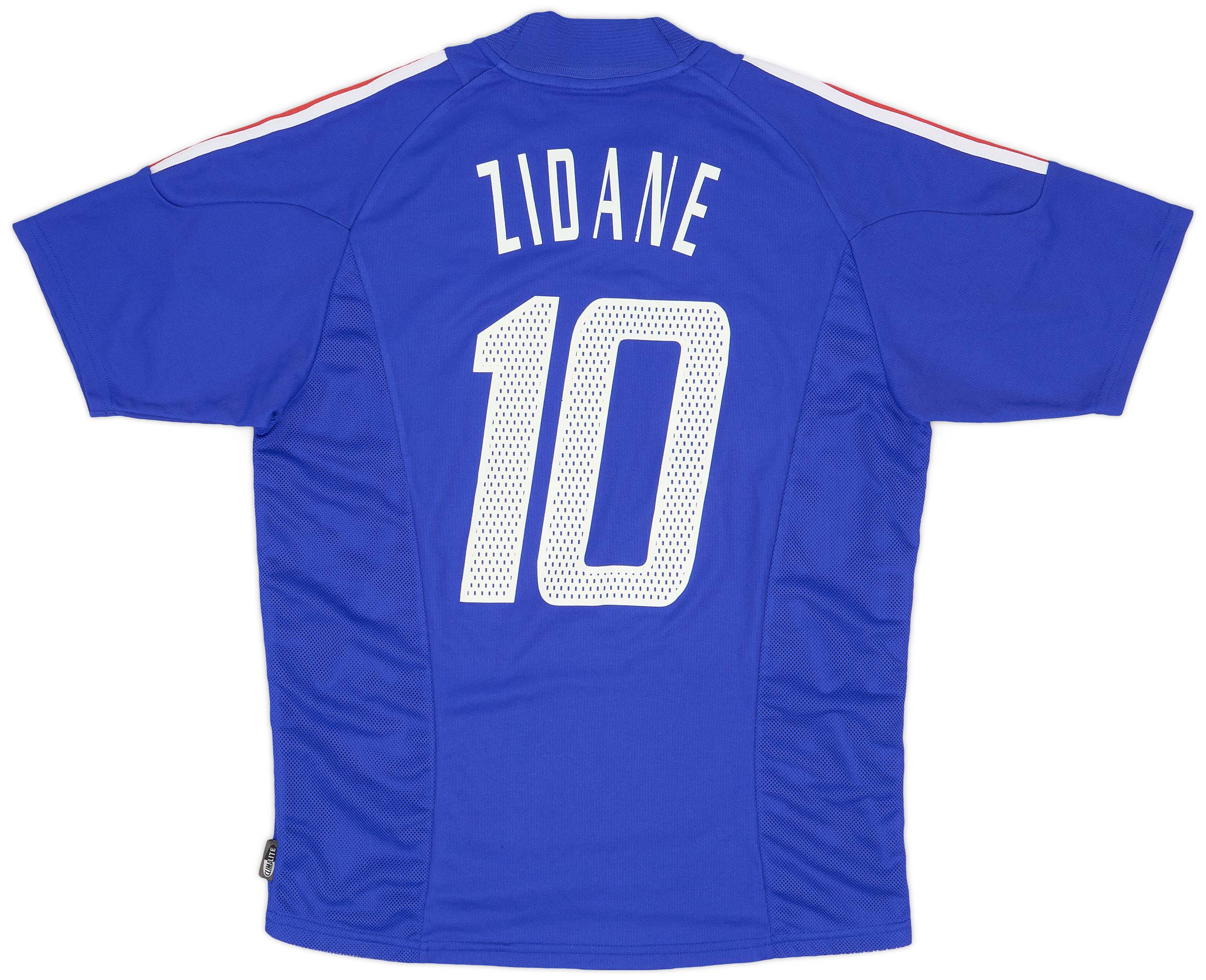 2002-04 France Home Shirt Zidane #10 - 6/10 - (M)