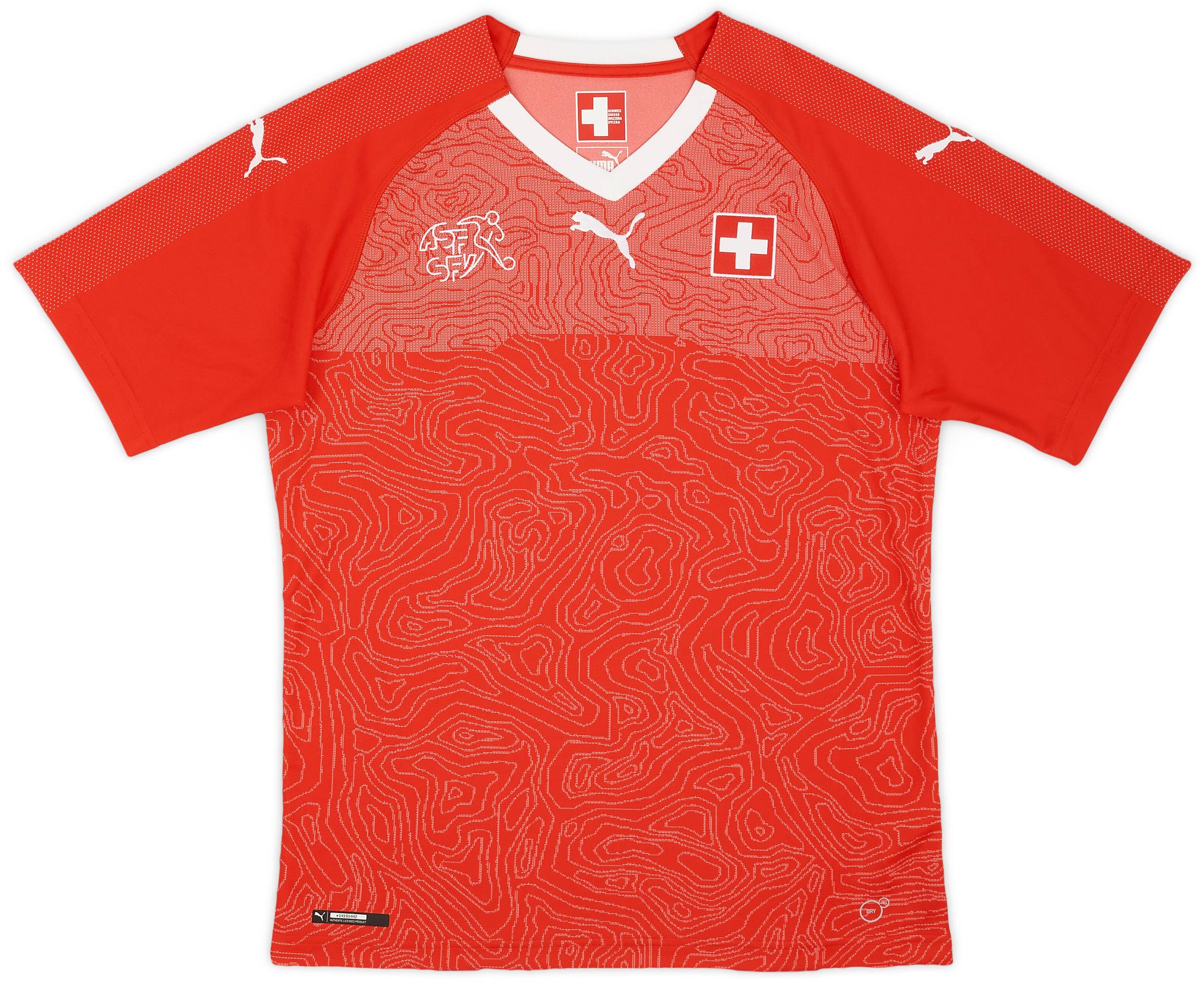 2018-20 Switzerland Home Shirt - 9/10 - (M)