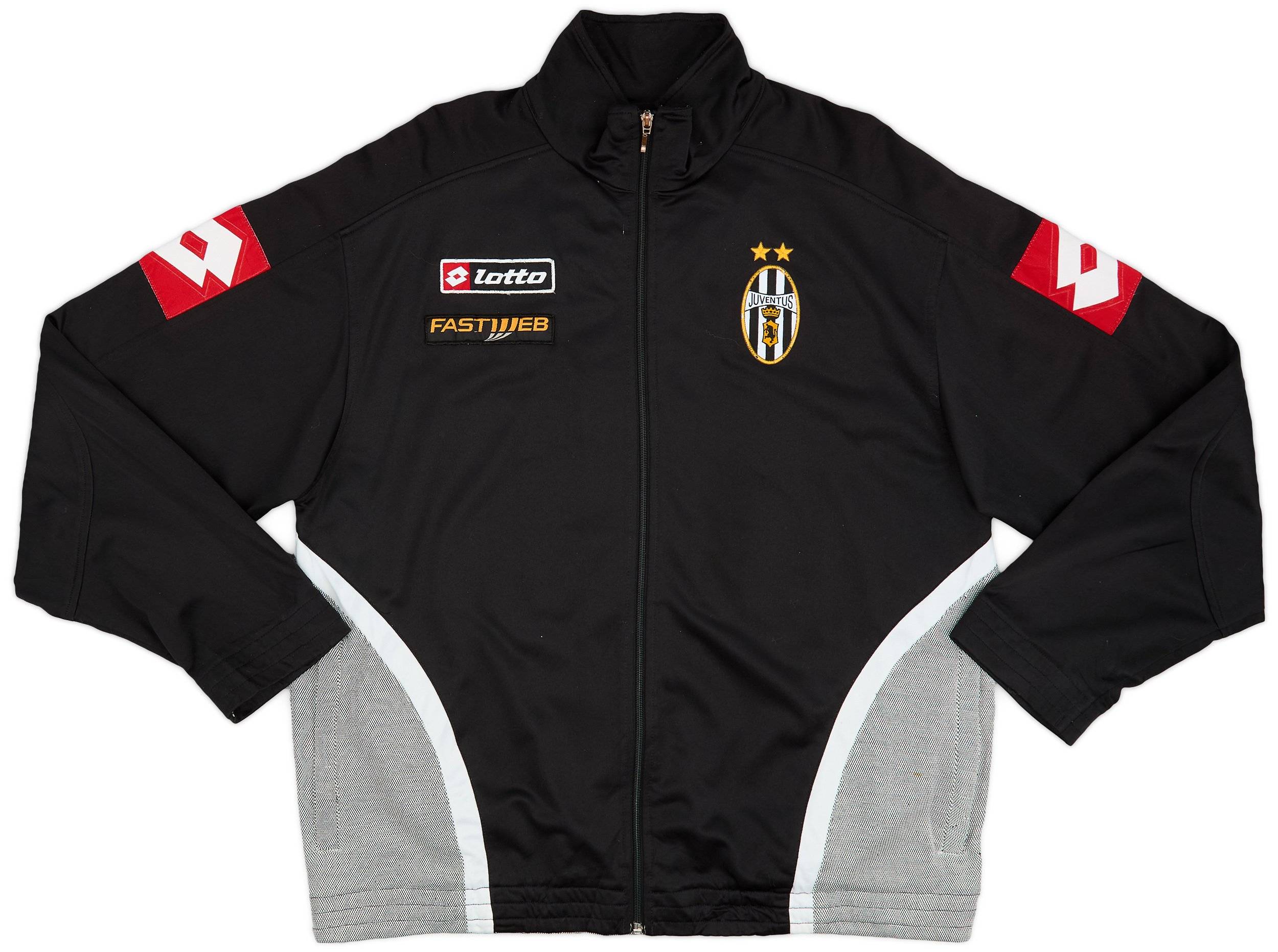 Vintage Juventus 01-02 CL Home Size L Lotto Soccer Long