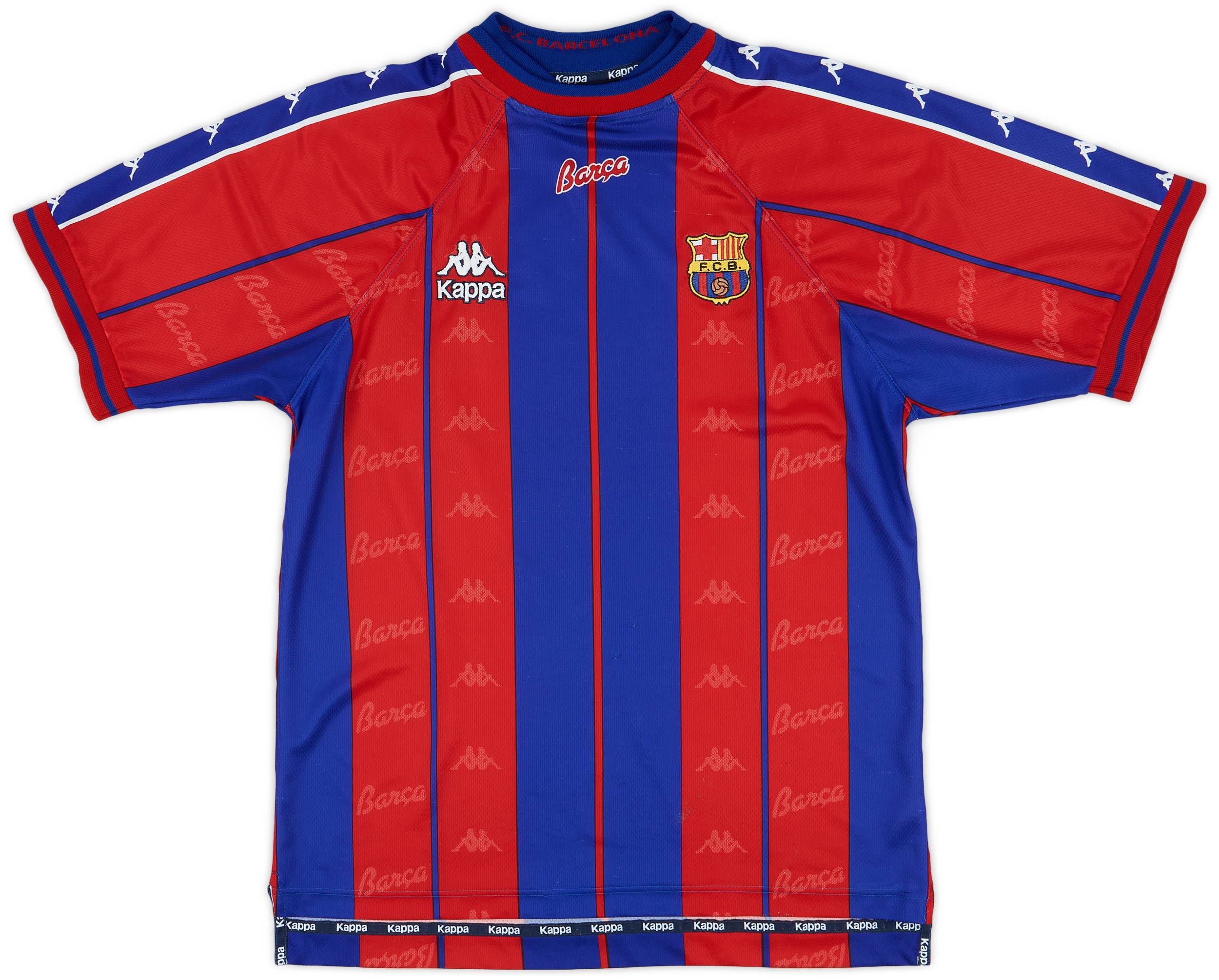 1997-98 Barcelona Home Shirt - 8/10 - (L)