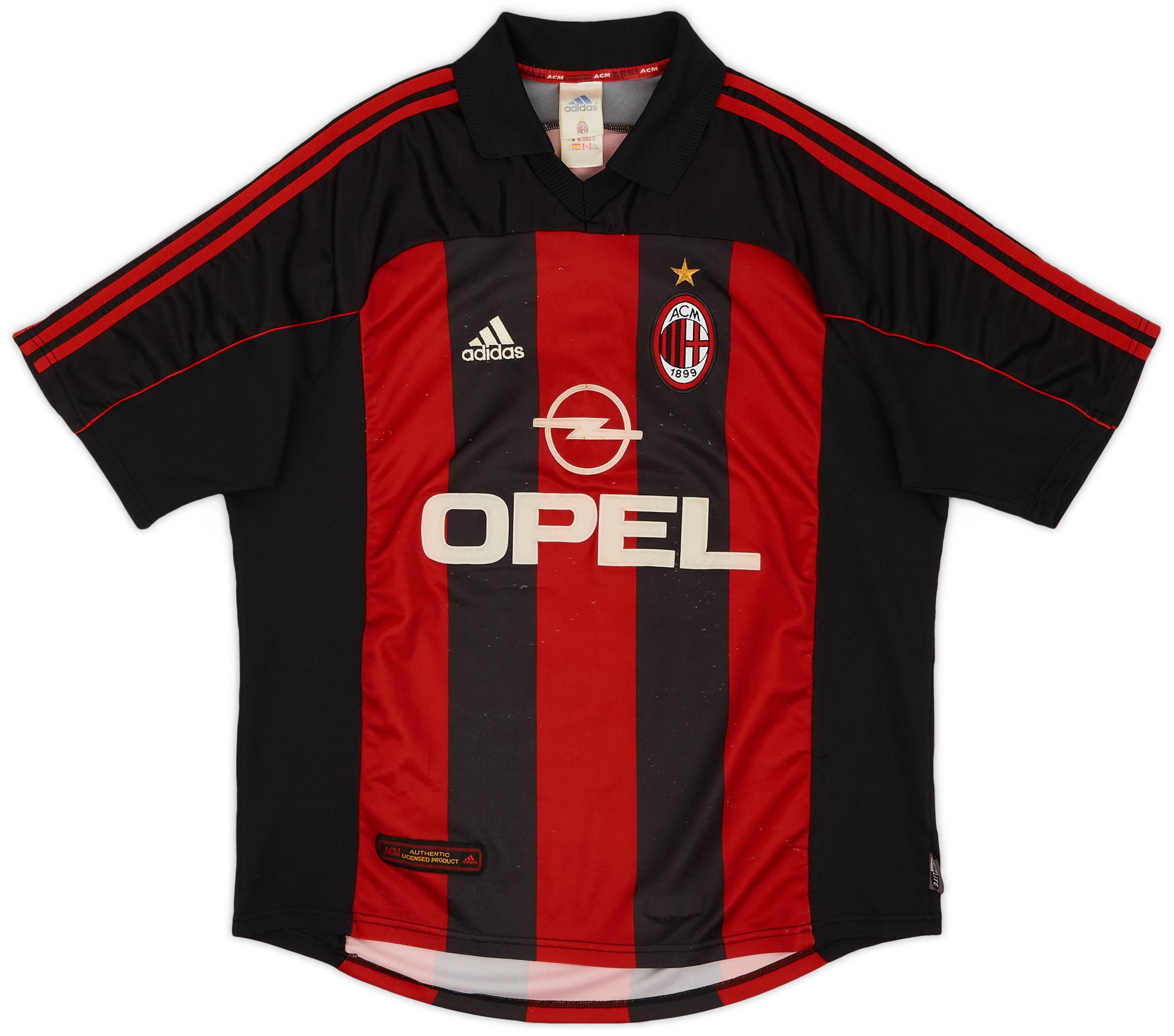2000-02 AC Milan Home Shirt Maldini #3 - 6/10 - (XL)