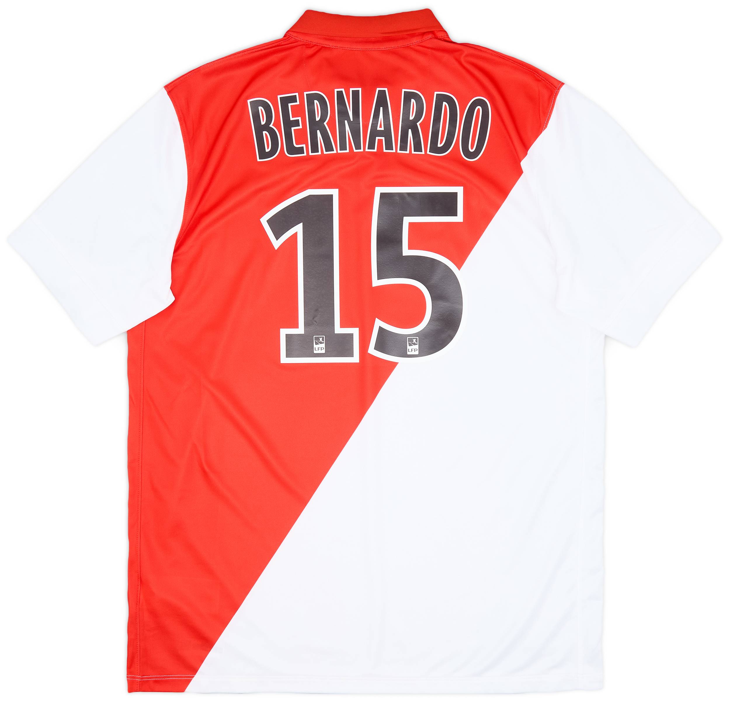 2014-15 Monaco Home Shirt Bernardo #15 - 7/10 - (L)