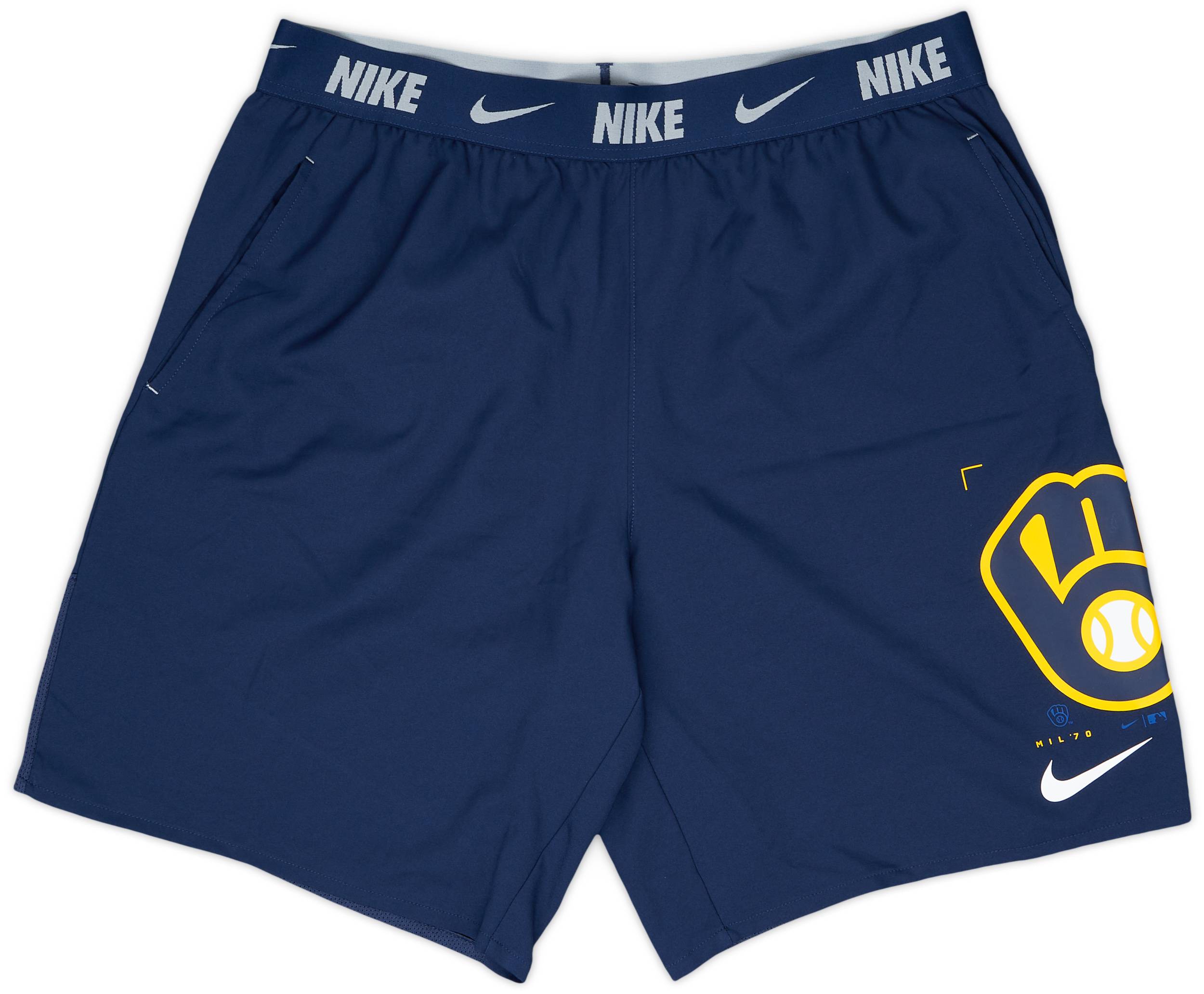 2022 Milwaukee Brewers Nike Authentic Dri-Fit Shorts - 9/10 - (XL)