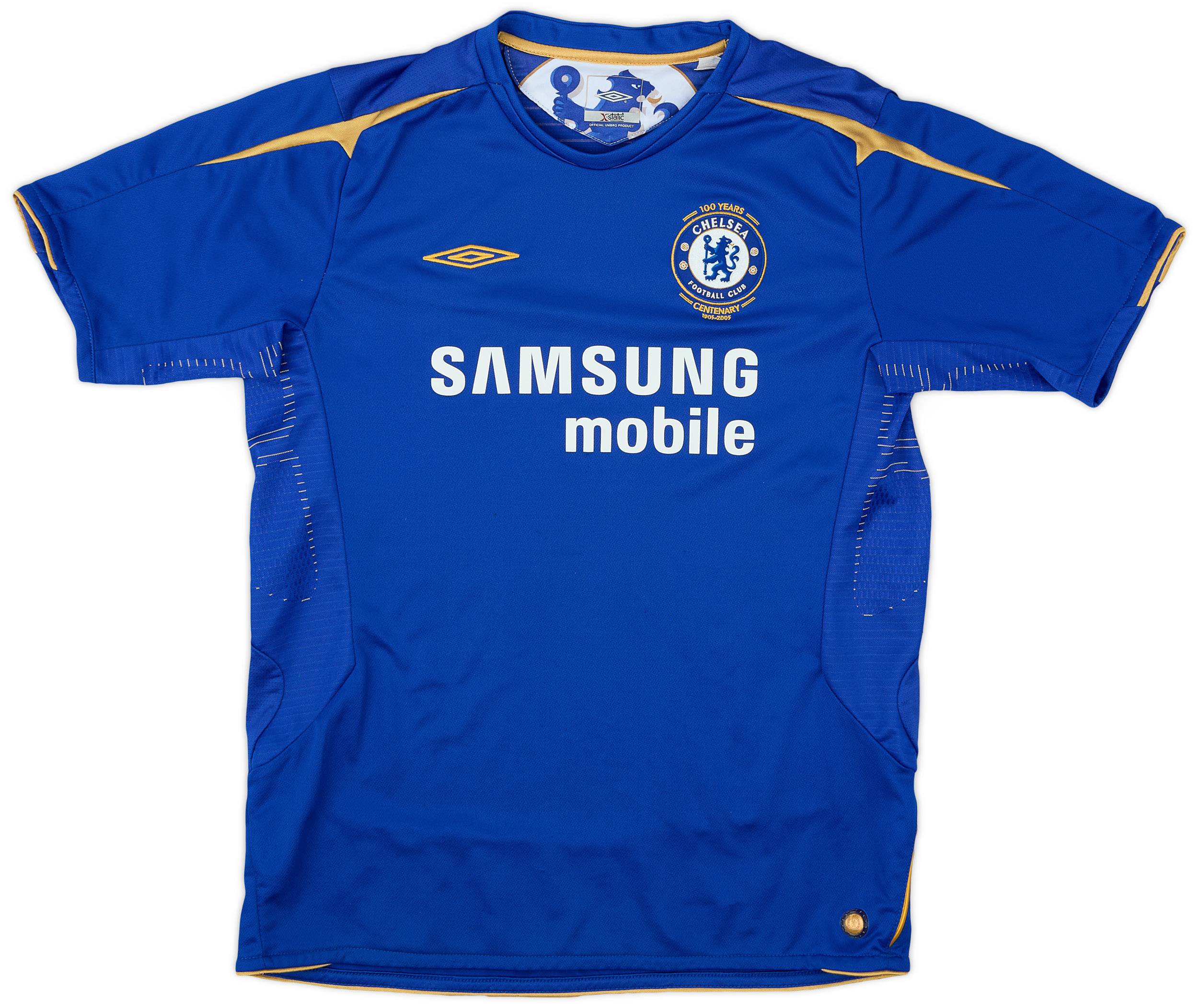 2005-06 Chelsea Centenary Home Shirt - 9/10 - (L.Boys)