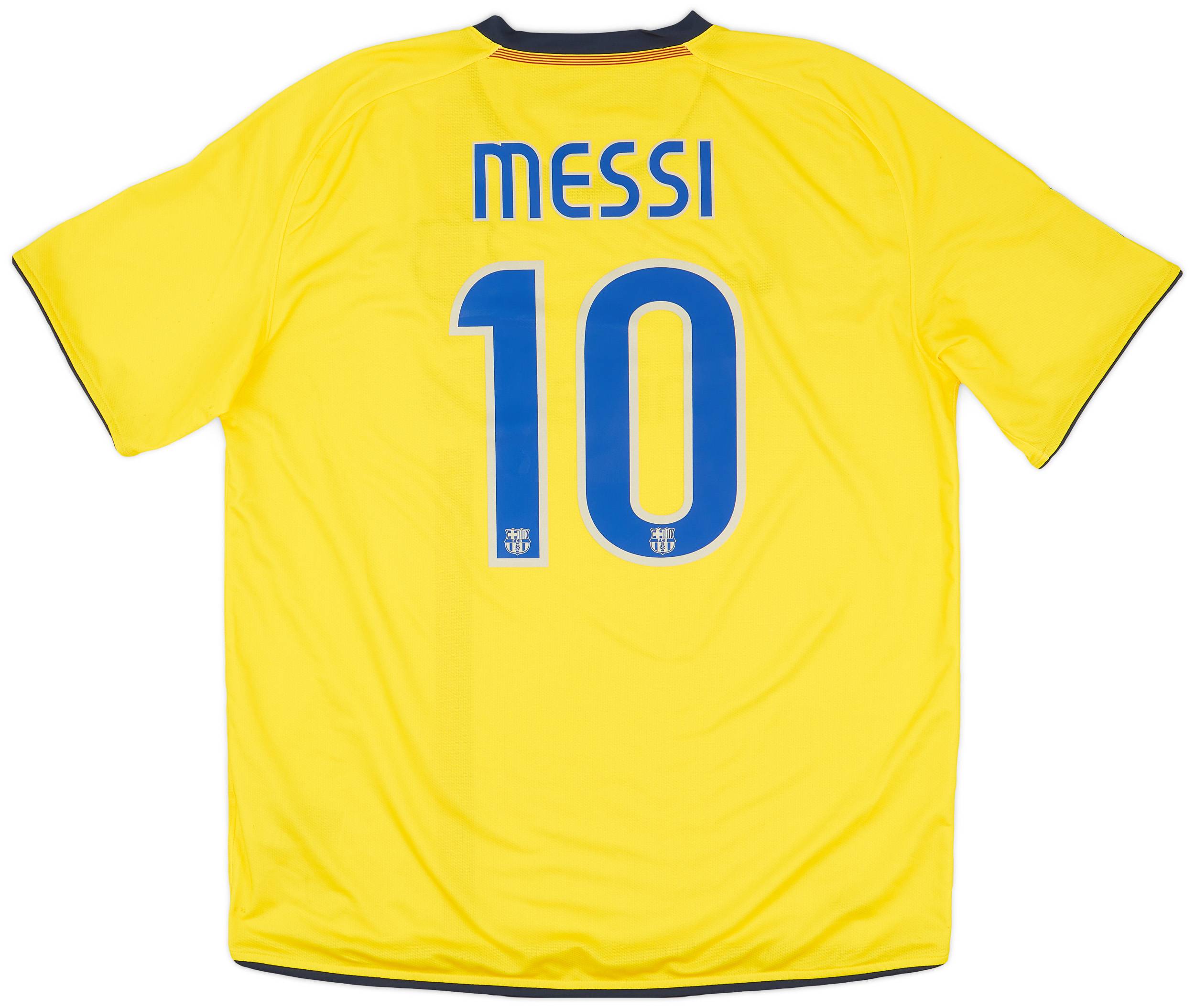 2008-10 Barcelona Away Shirt Messi #10 - 7/10 - (XL)