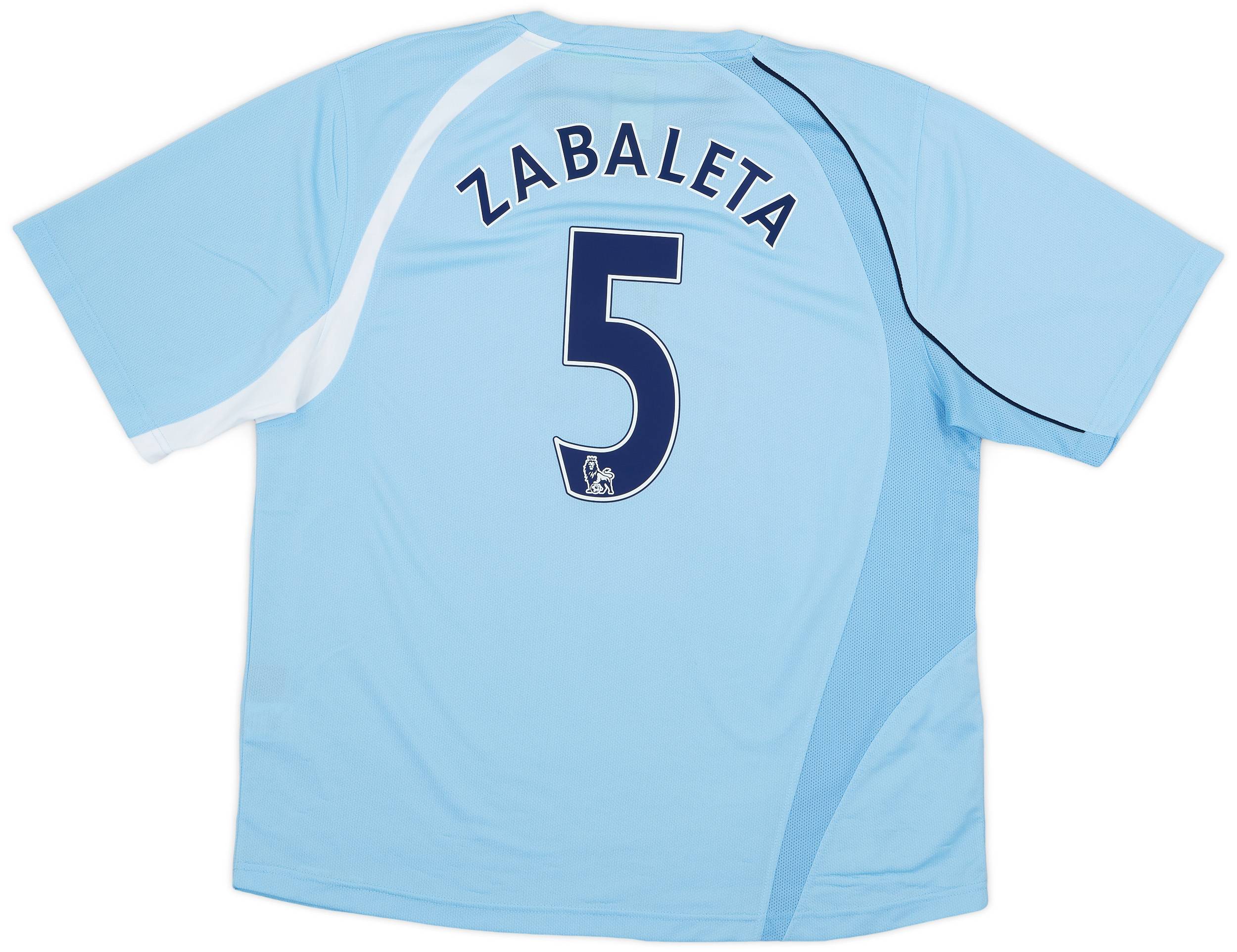 2008-09 Manchester City Home Shirt Zabaleta #5 - 9/10 - (XL)